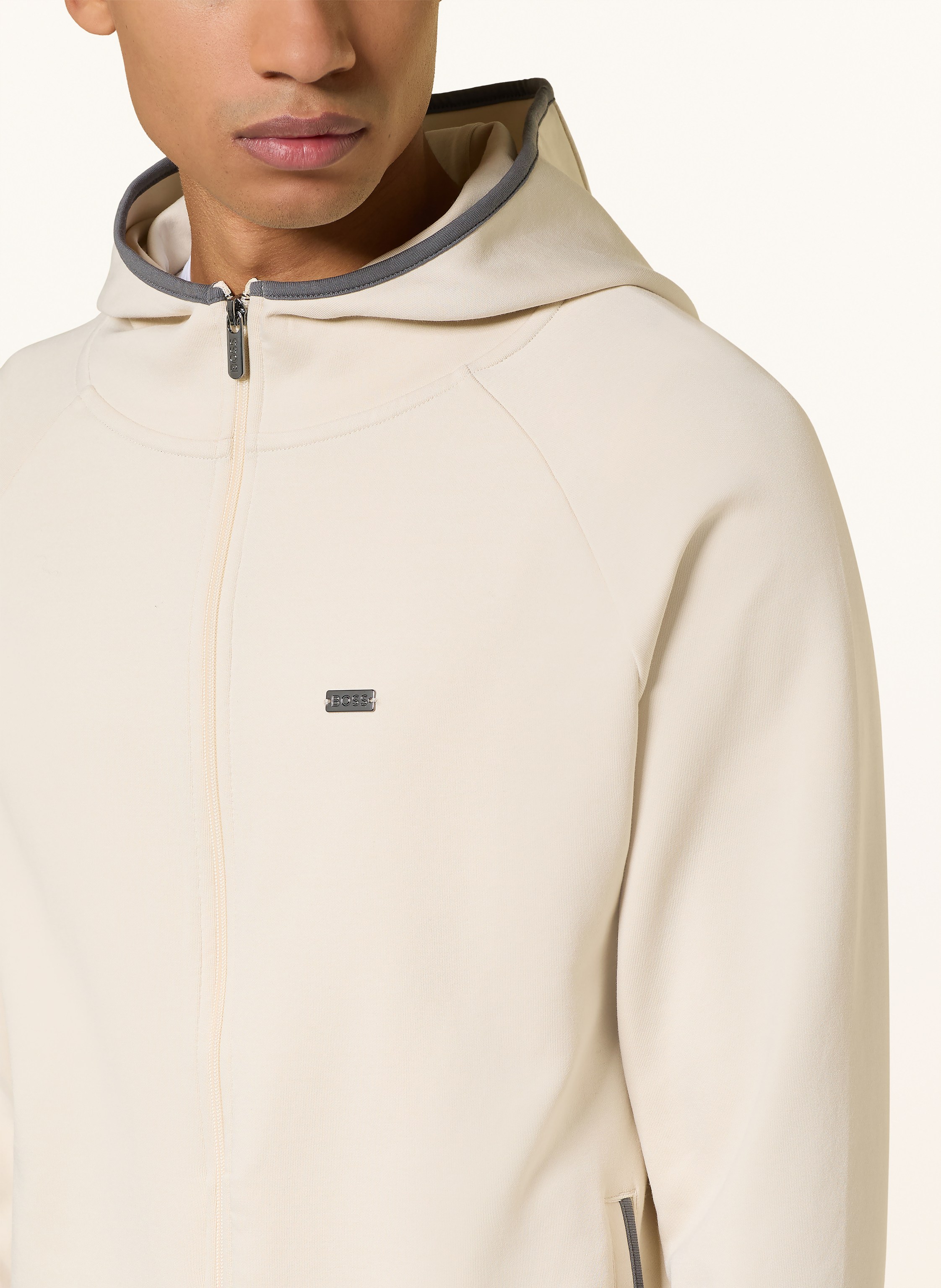 Thumbnail - Boss Sweatjacke Sense weiss