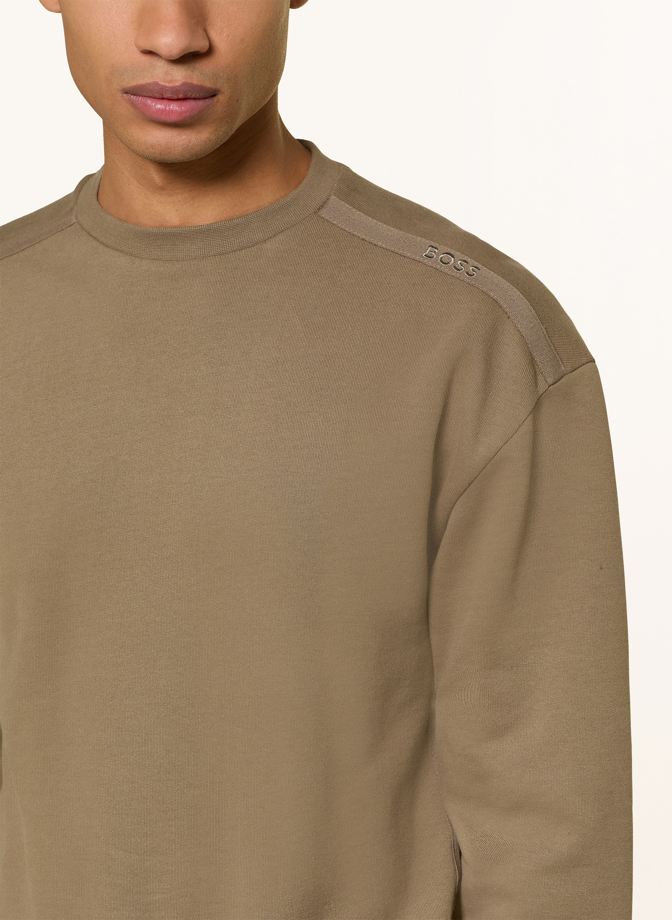 Thumbnail - Boss Lounge-Sweatshirt Chevron braun