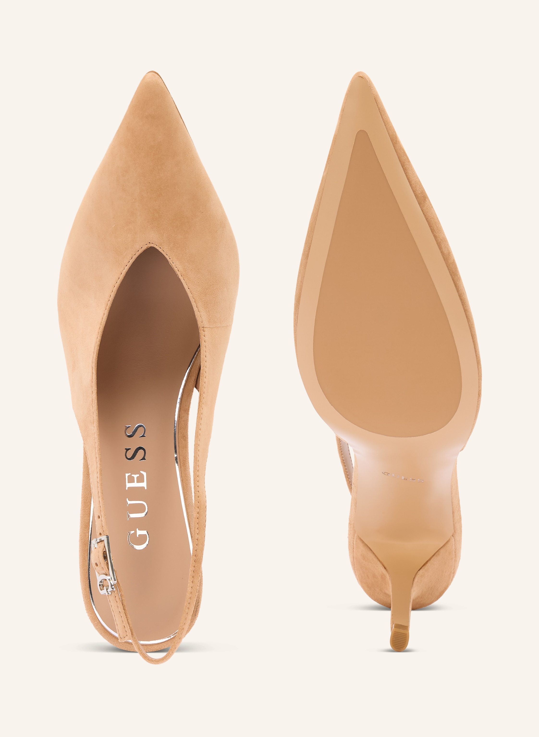 Thumbnail - Guess Slingpumps Primo beige