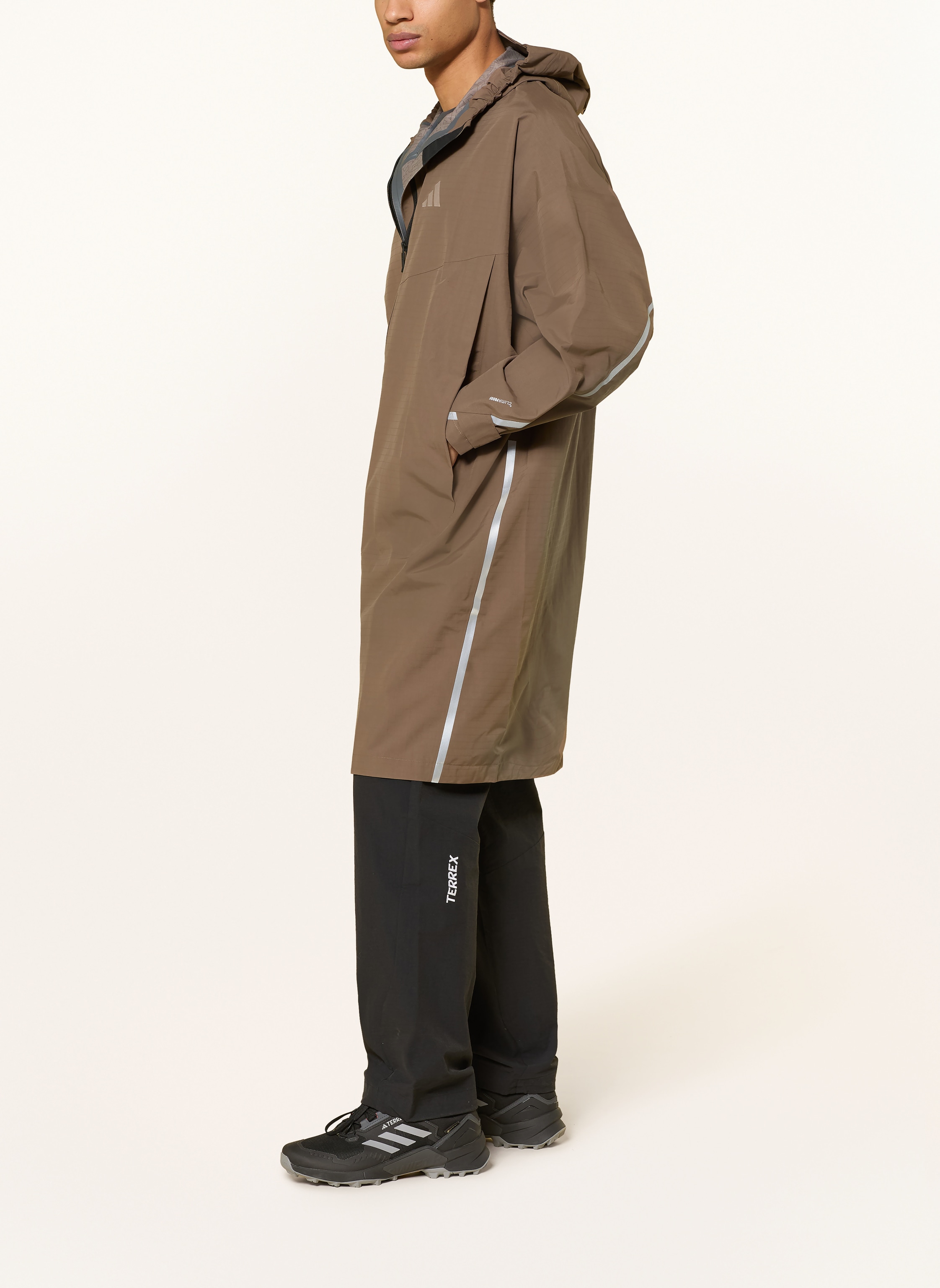 Thumbnail - Adidas Terrex Regenjacke Xploric braun