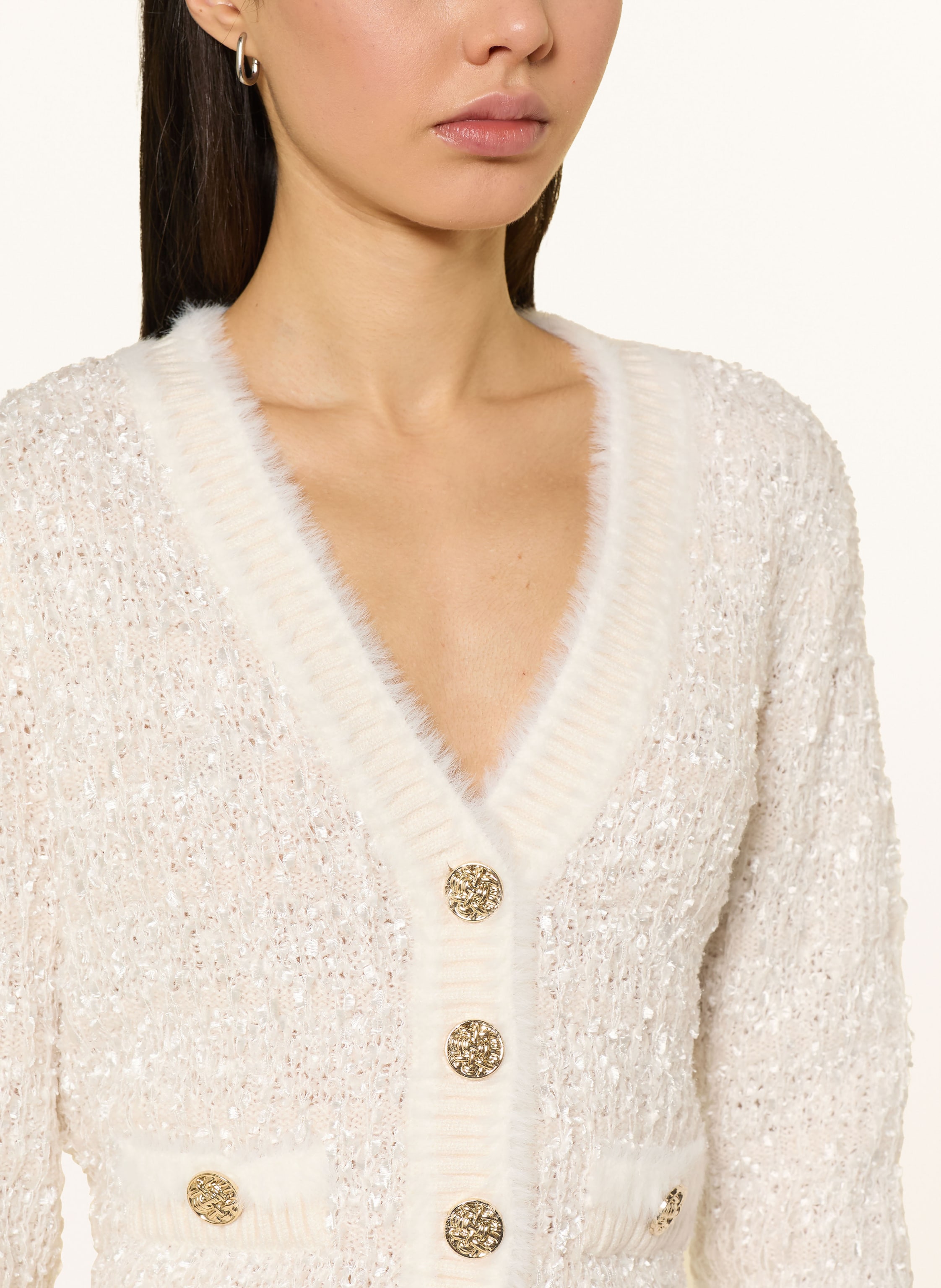 Thumbnail - Guess Strickjacke Aomori weiss