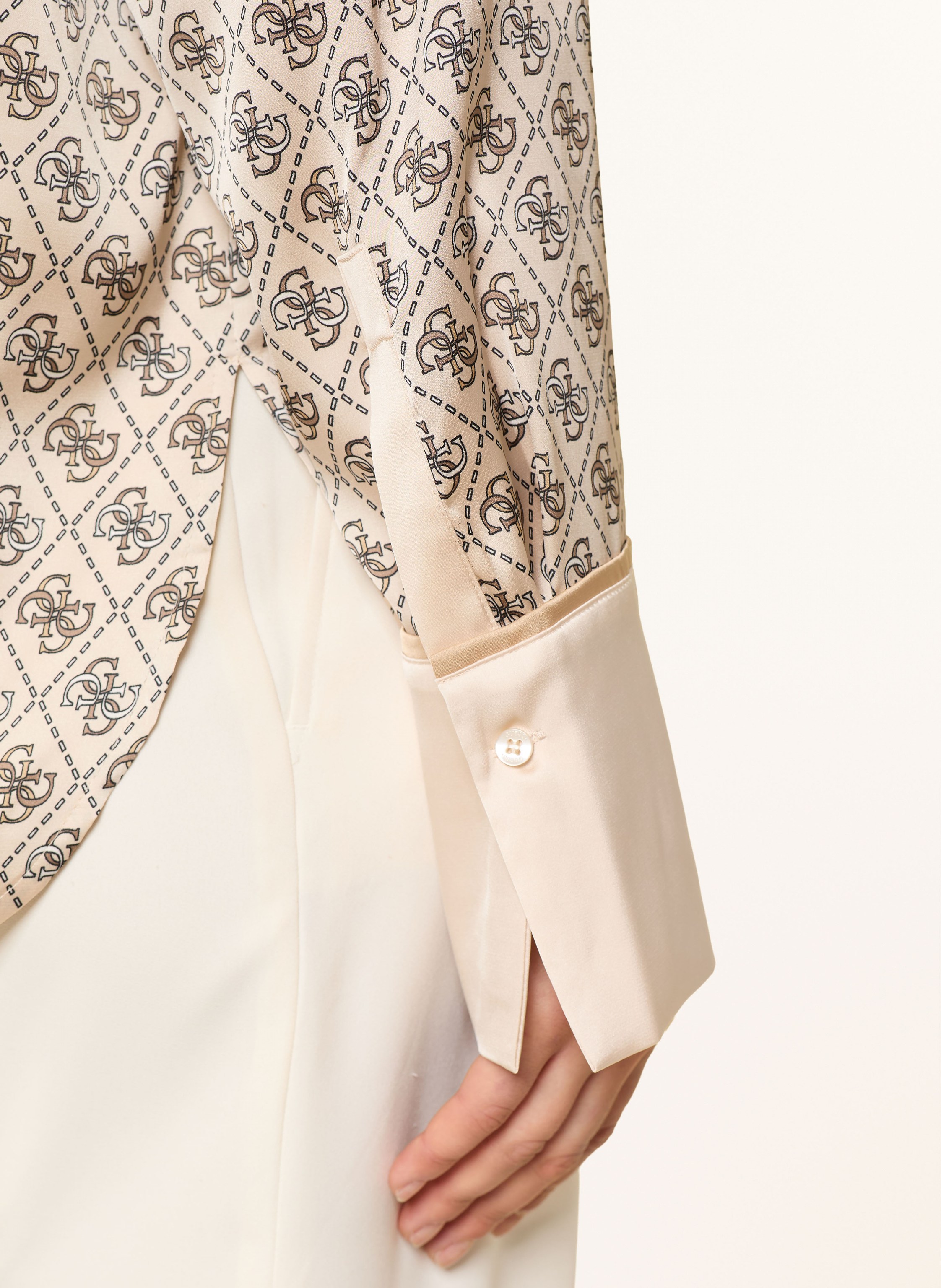 Thumbnail - Guess Hemdbluse Alexandra Aus Satin schwarz