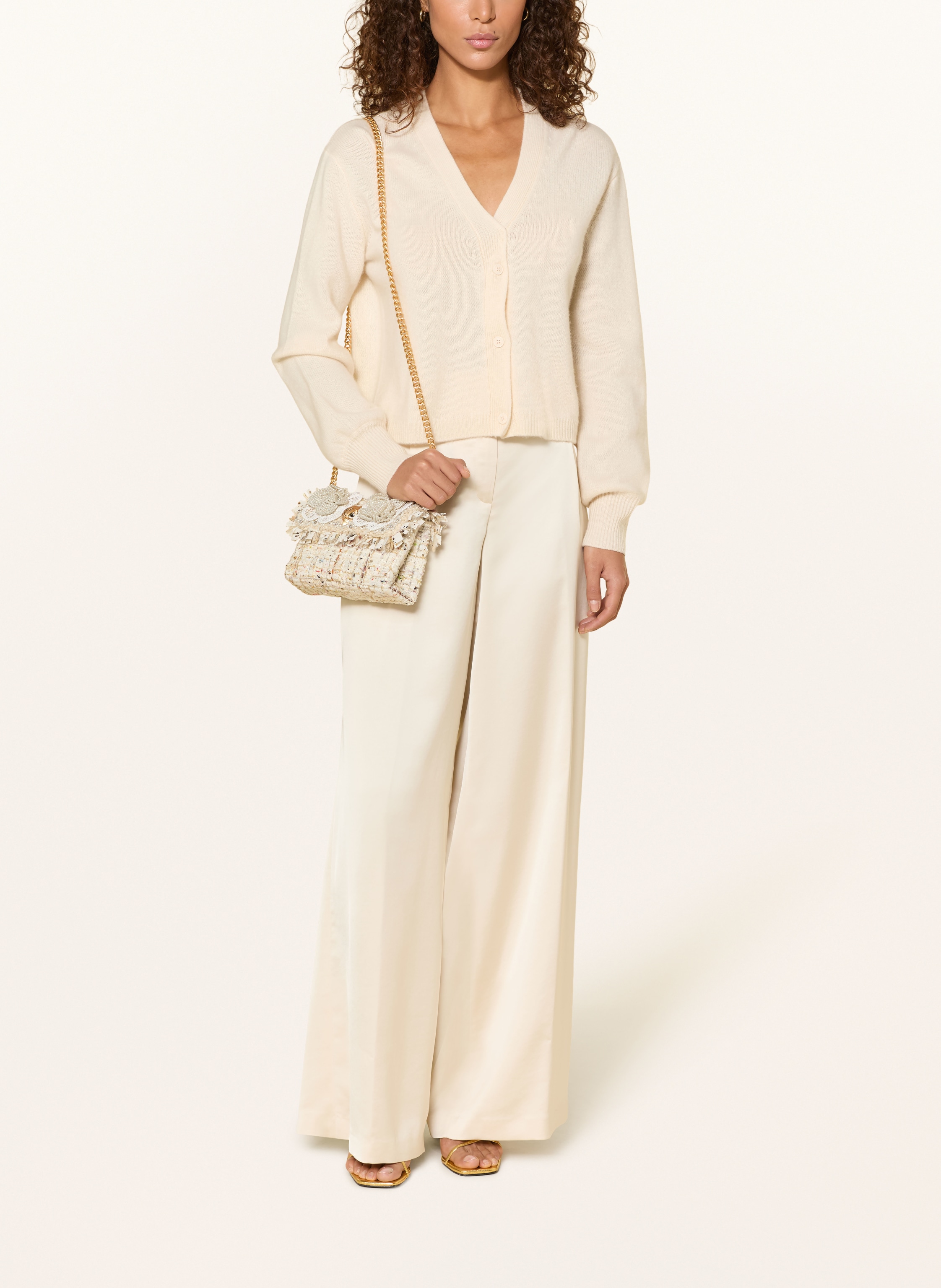 Thumbnail - Kurt Geiger Schultertasche Kensington Mit Schmucksteinen weiss