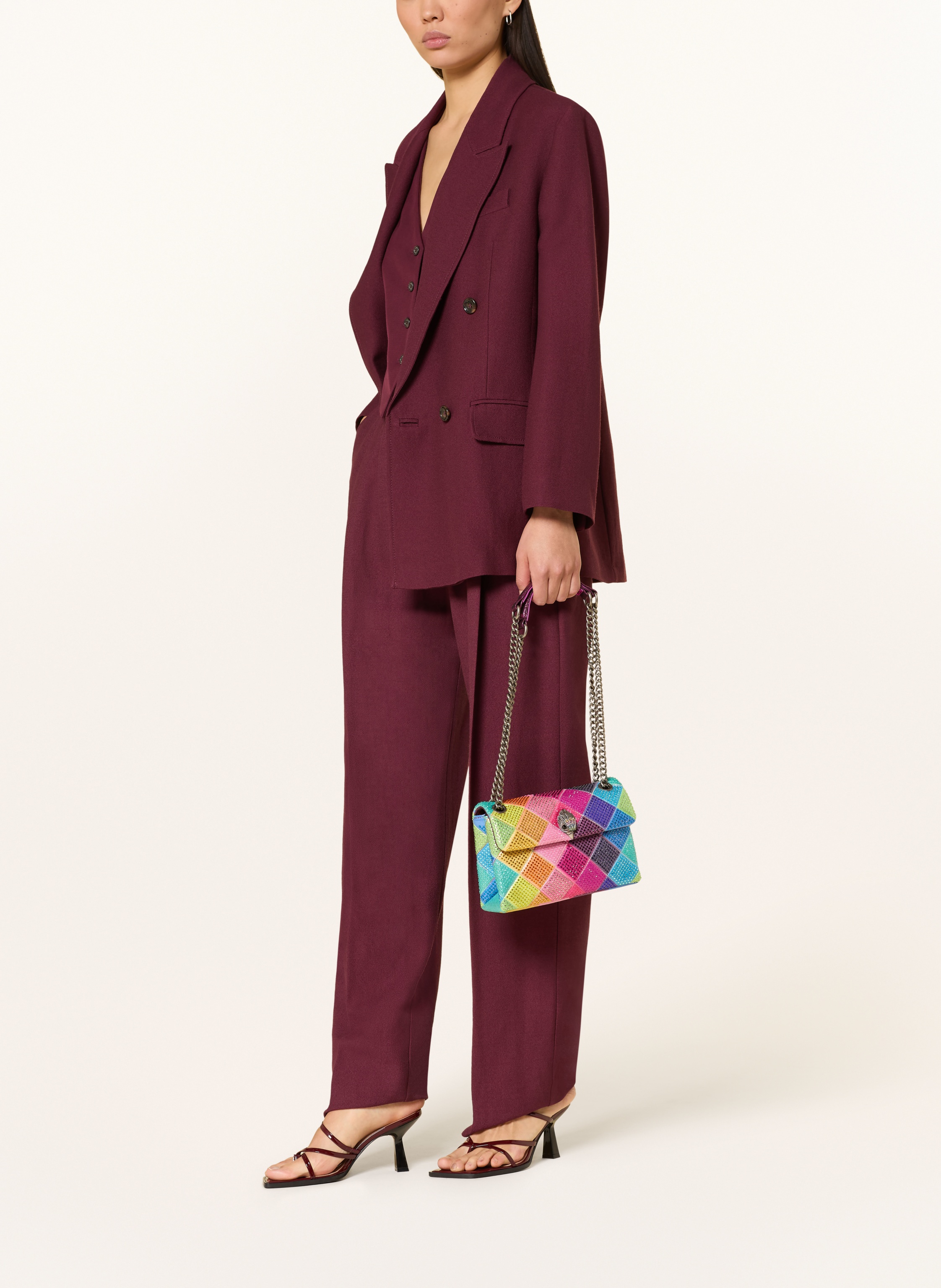 Thumbnail - Kurt Geiger Schultertasche Mit Schmucksteinen pink