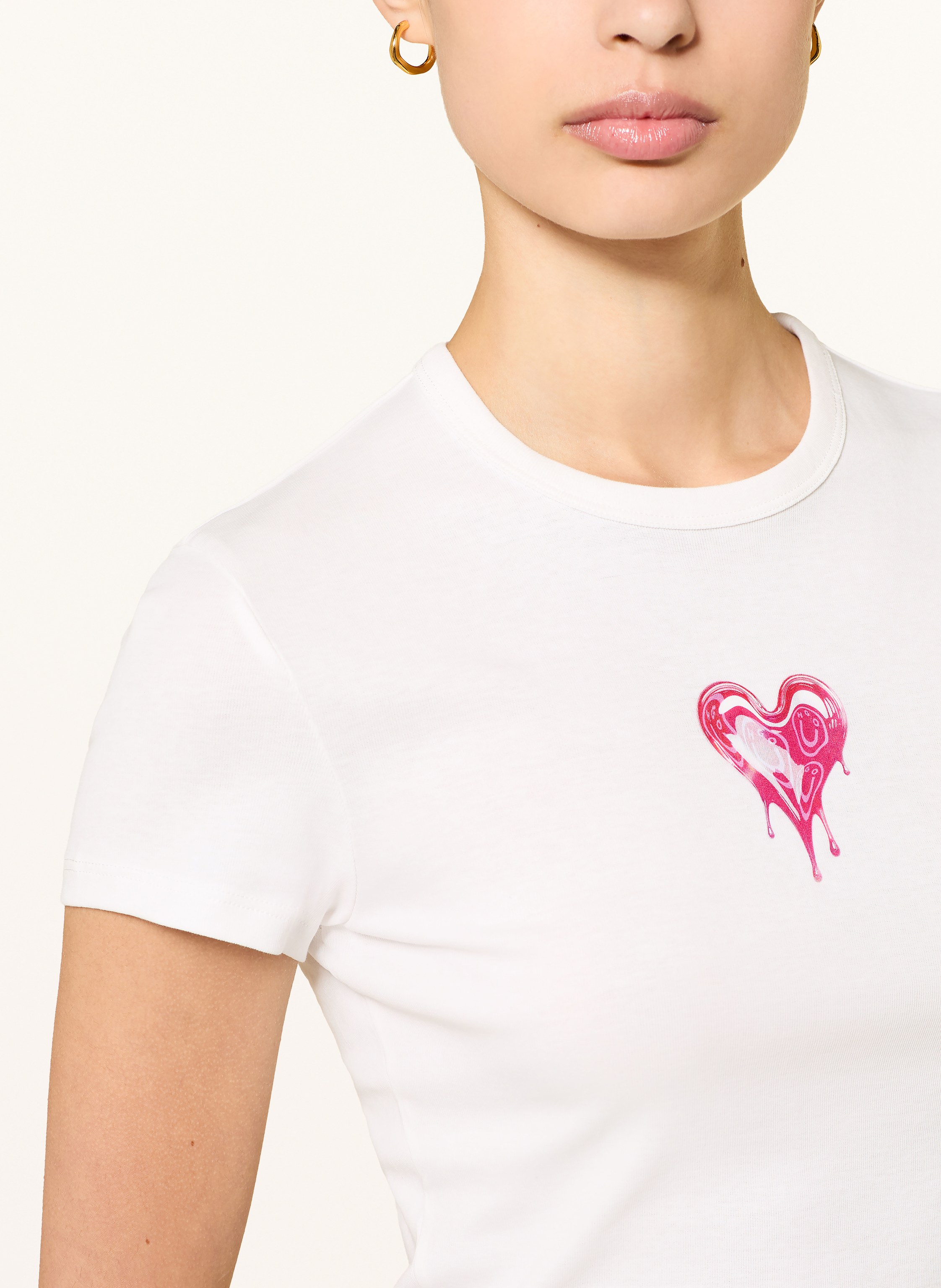 Thumbnail - Hugo T-Shirt Dever weiss