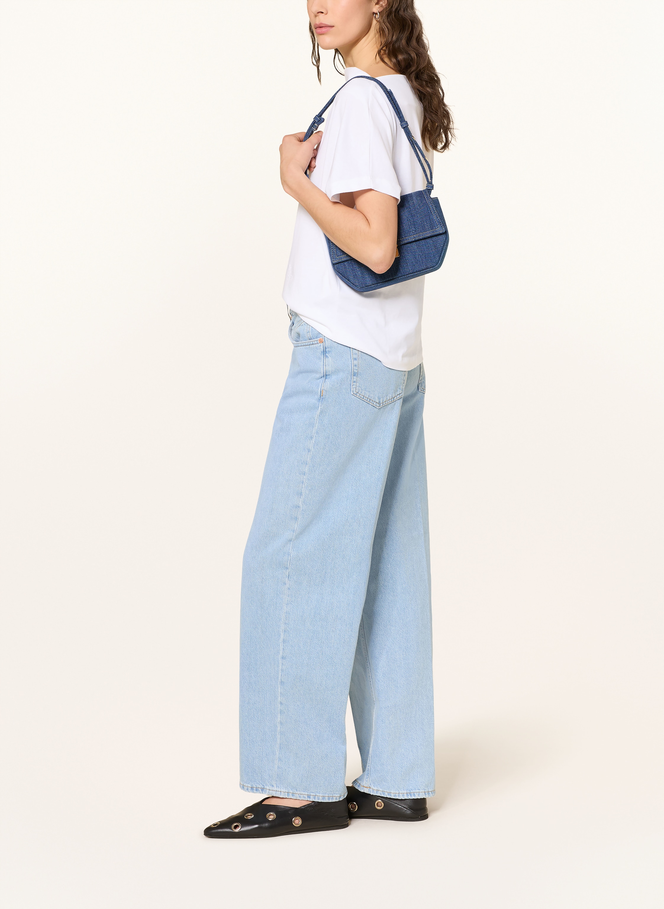 Thumbnail - Closed Wide Leg Jeans Nikka blau