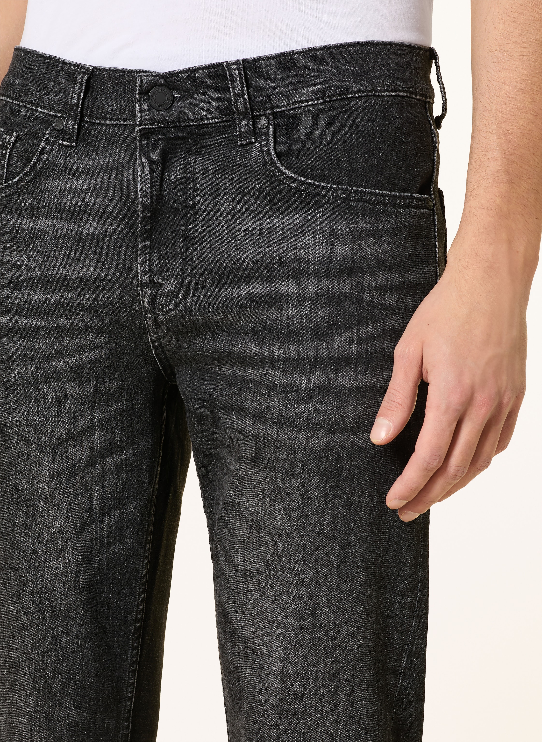 Thumbnail - 7 For All Mankind Jeans Slimmy Starry Slim Fit schwarz