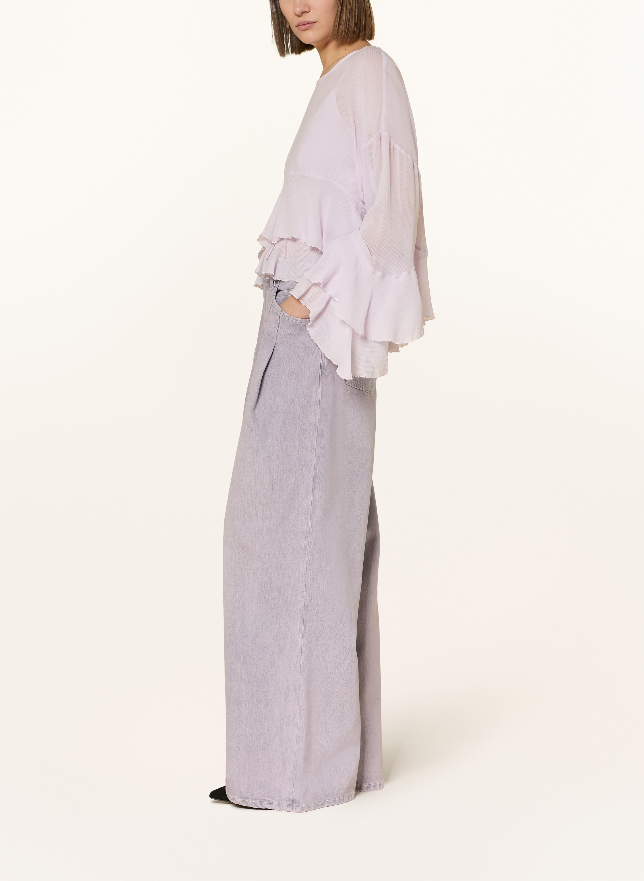 Thumbnail - Boss Wide Leg Jeans Slouchy grau