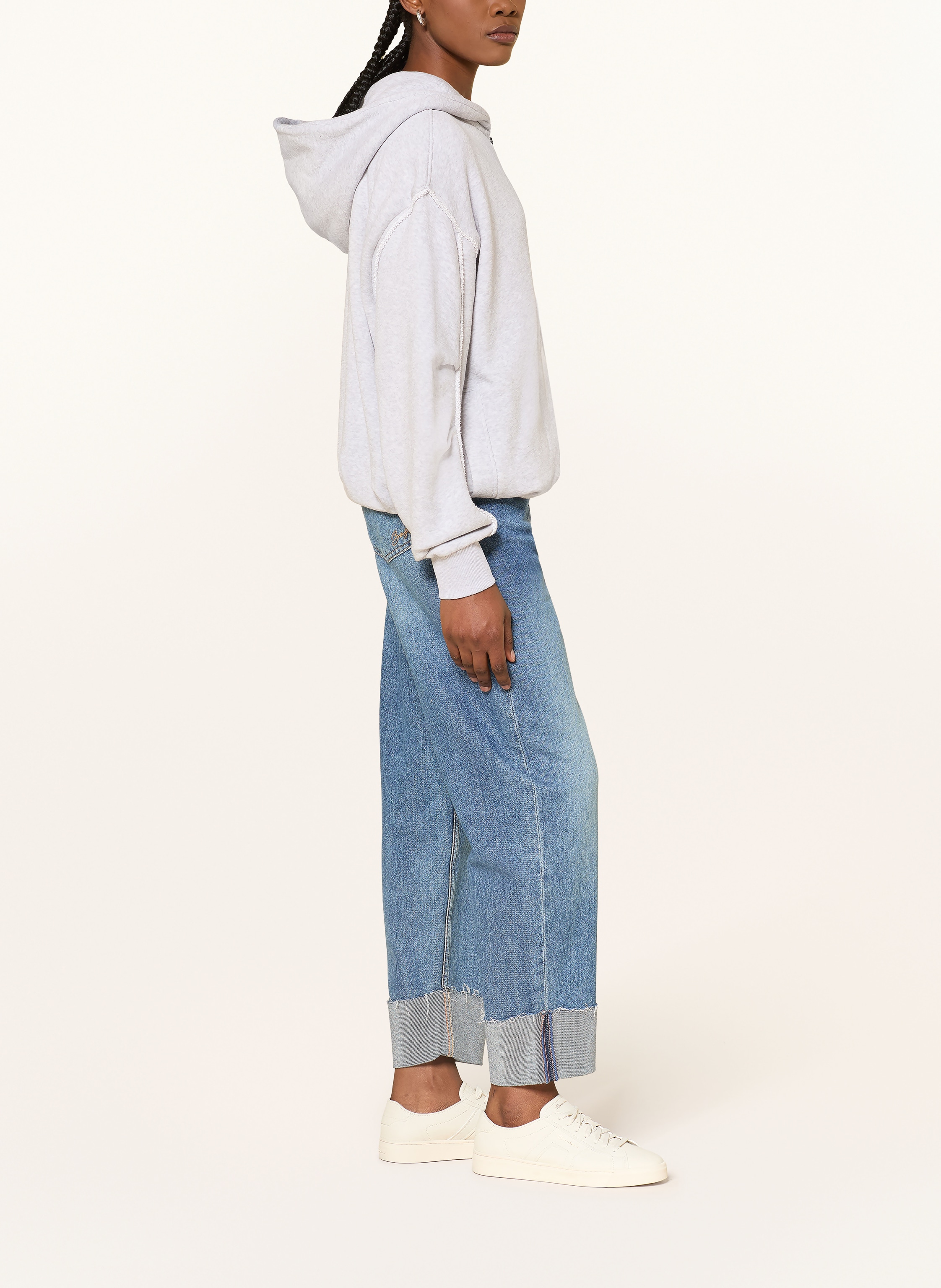 Thumbnail - Boss Sweatjacke Elendy grau