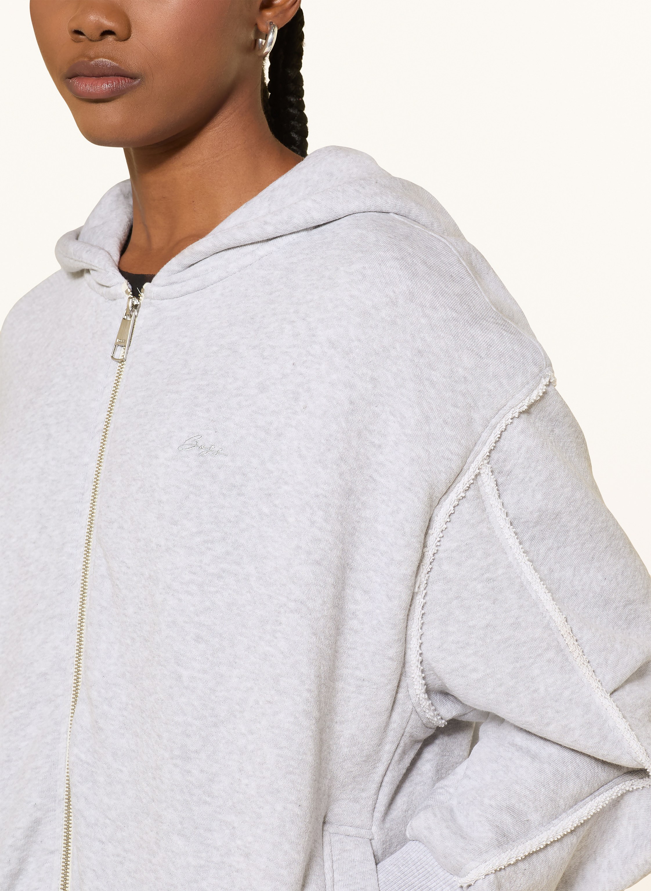 Thumbnail - Boss Sweatjacke Elendy grau