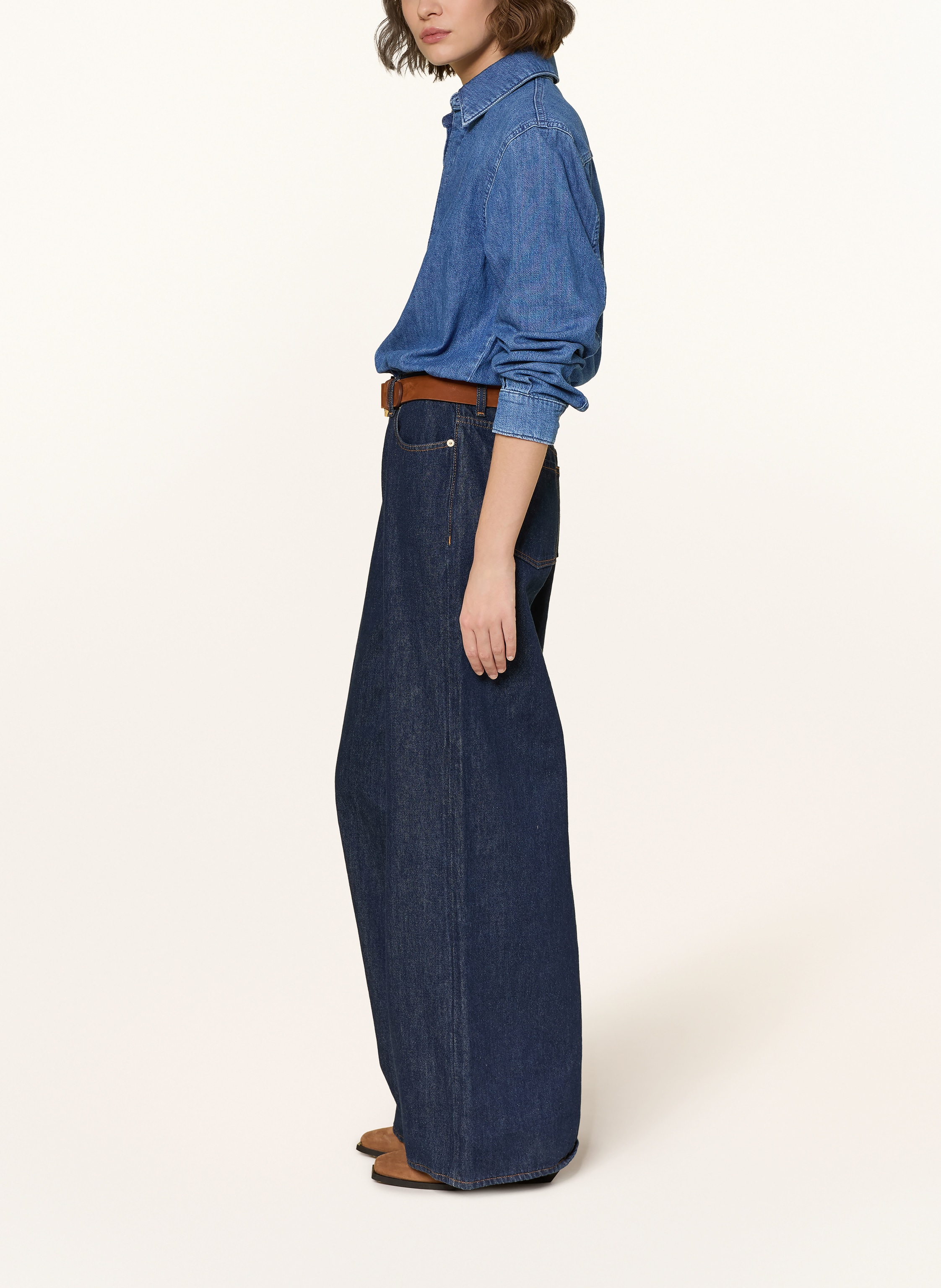 Thumbnail - 7 For All Mankind Jeans-Jumpsuit Double blau