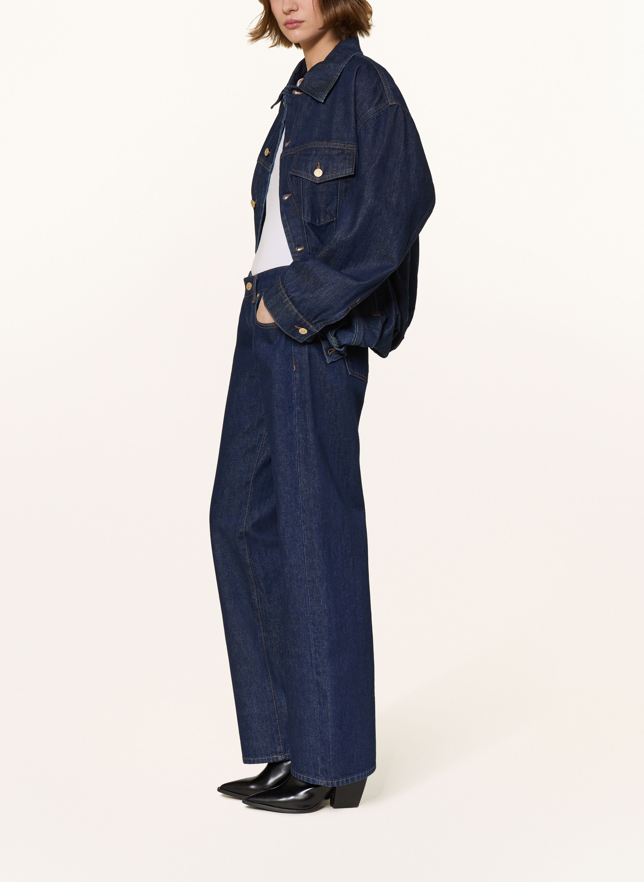 Thumbnail - 7 For All Mankind Straight Jeans blau