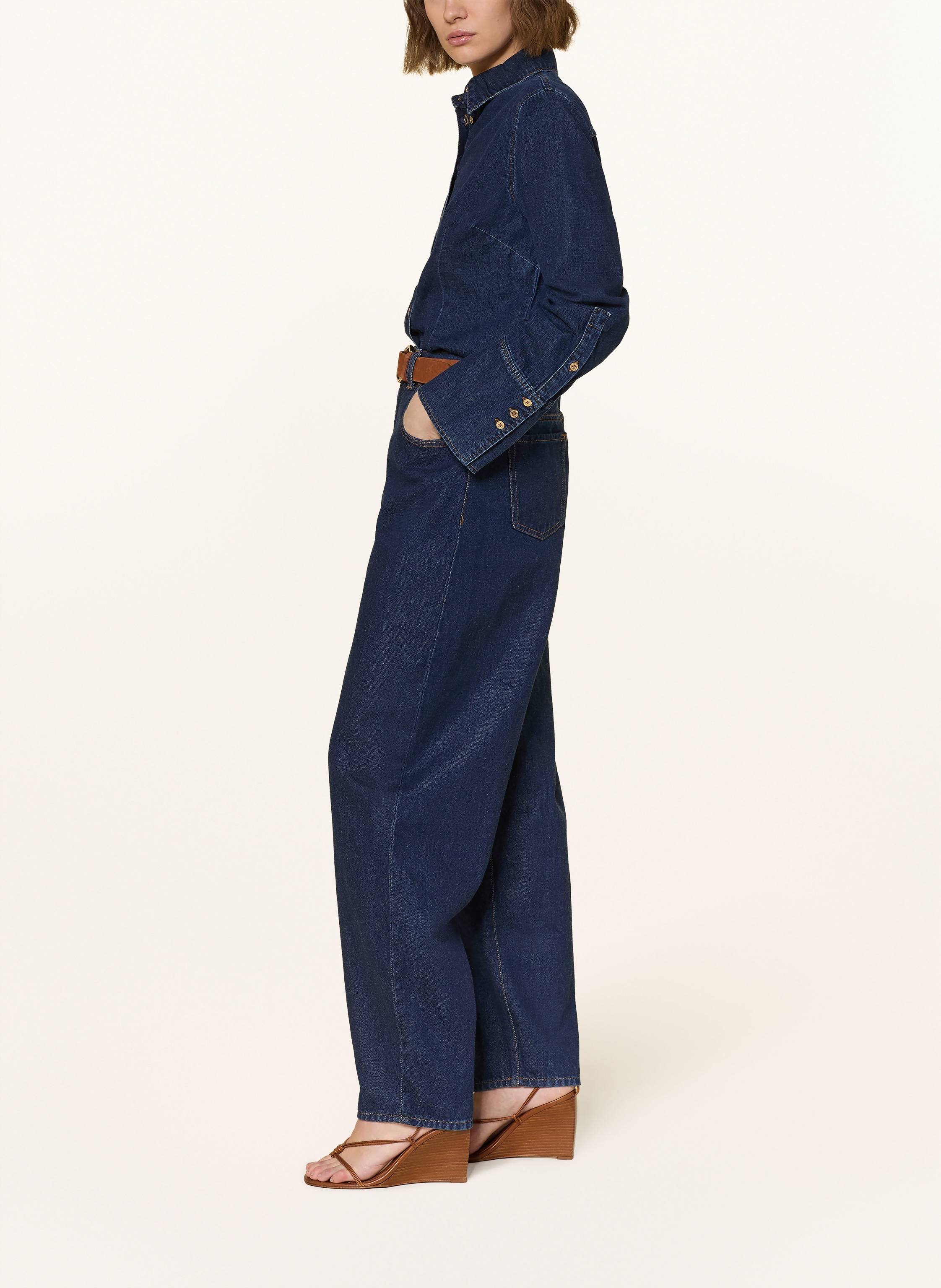 Thumbnail - 7 For All Mankind Barrel Jeans Bonnie Stacked blau