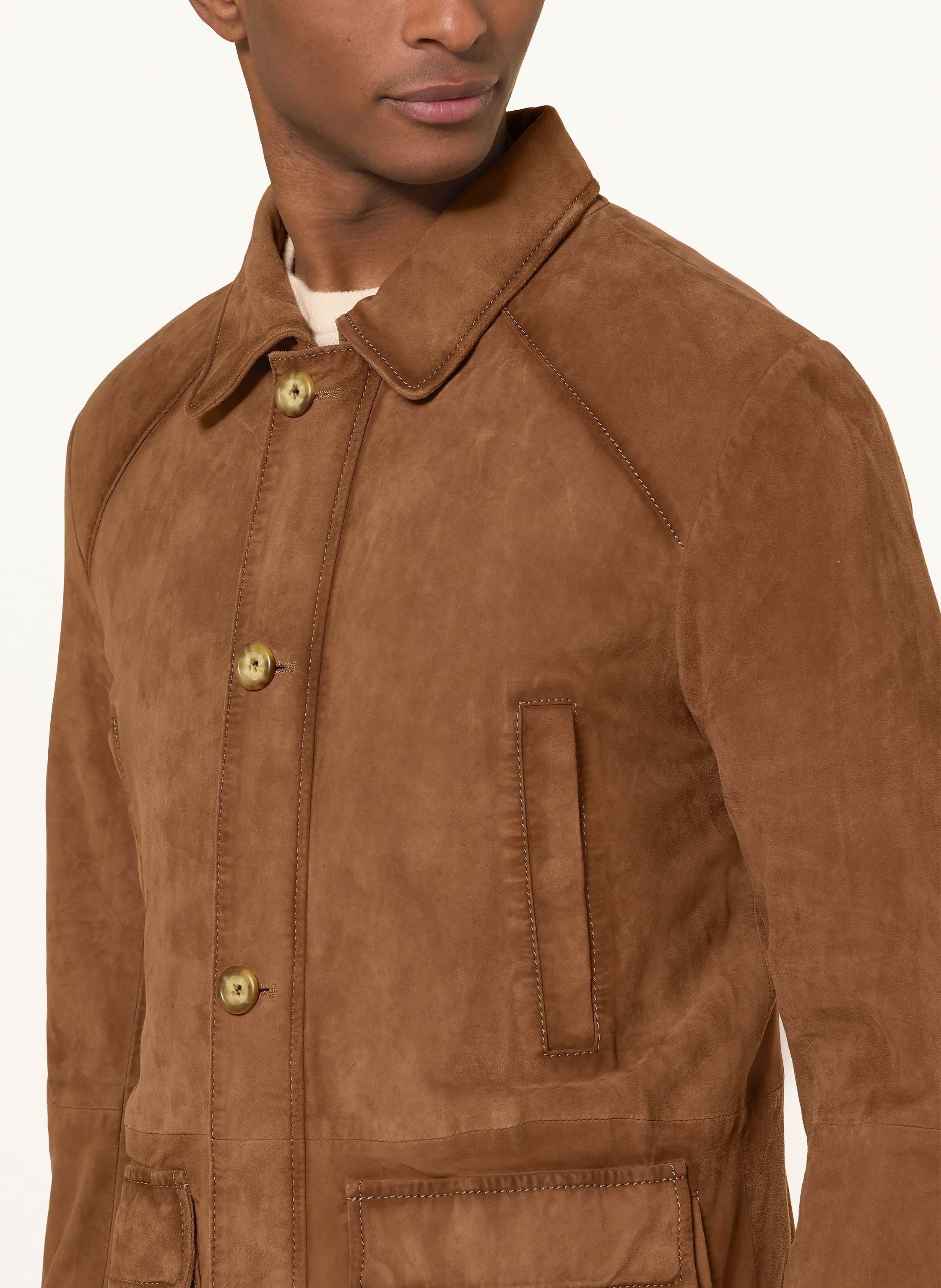 Thumbnail - Milestone Lederjacke Msemil beige