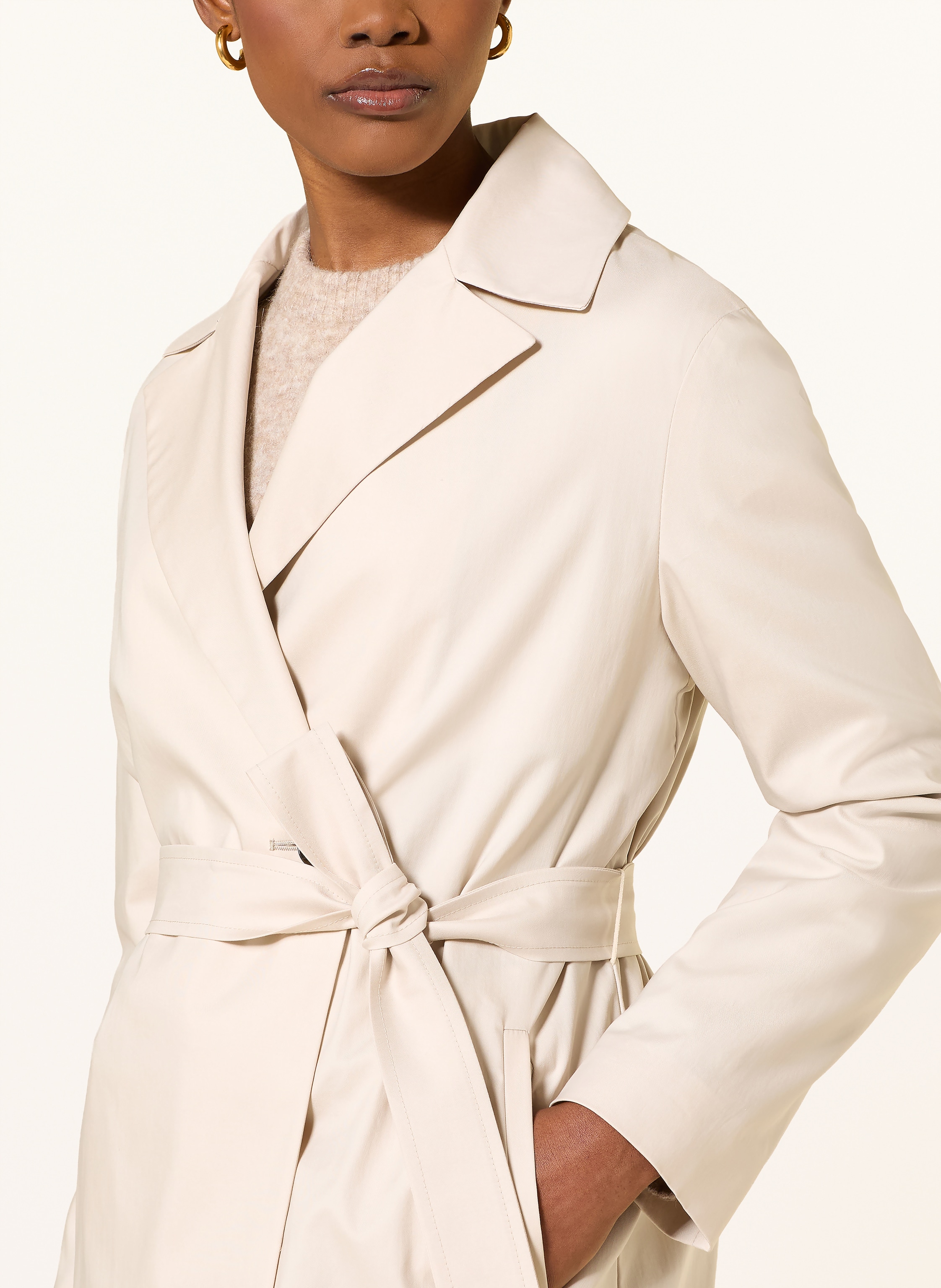 Thumbnail - Icons Cinzia Rocca Trenchcoat beige