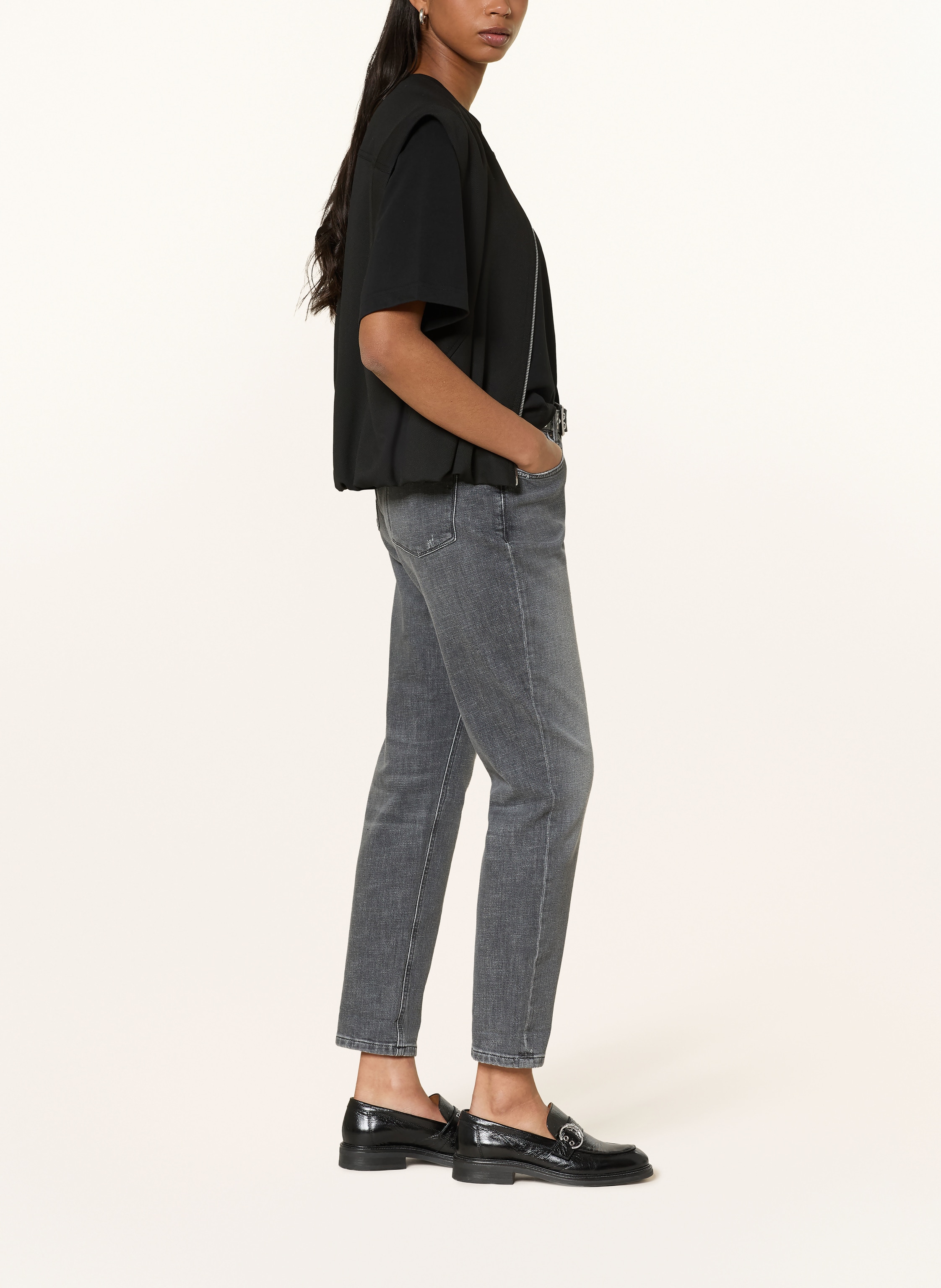 Thumbnail - Cambio Mom Jeans Kerry schwarz