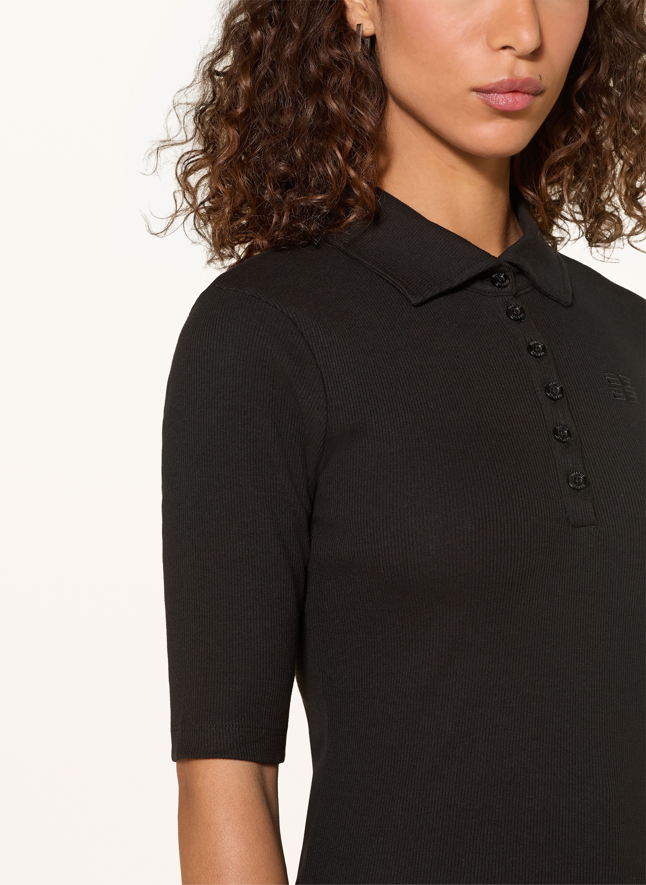 Thumbnail - Gestuz Jersey-Poloshirt Gzdrew schwarz