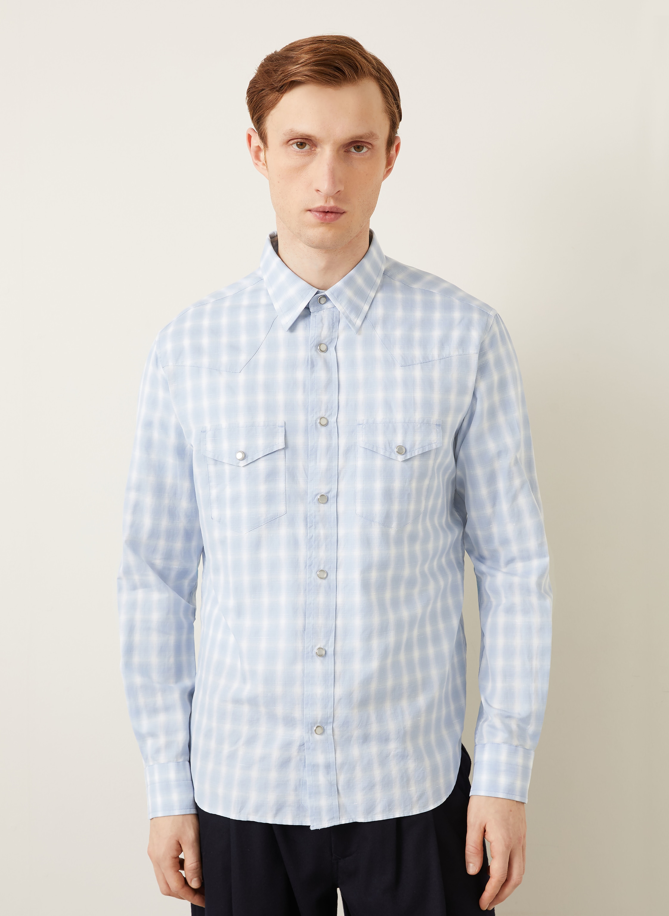 Thumbnail - Tom Ford Hemd Regular Fit blau
