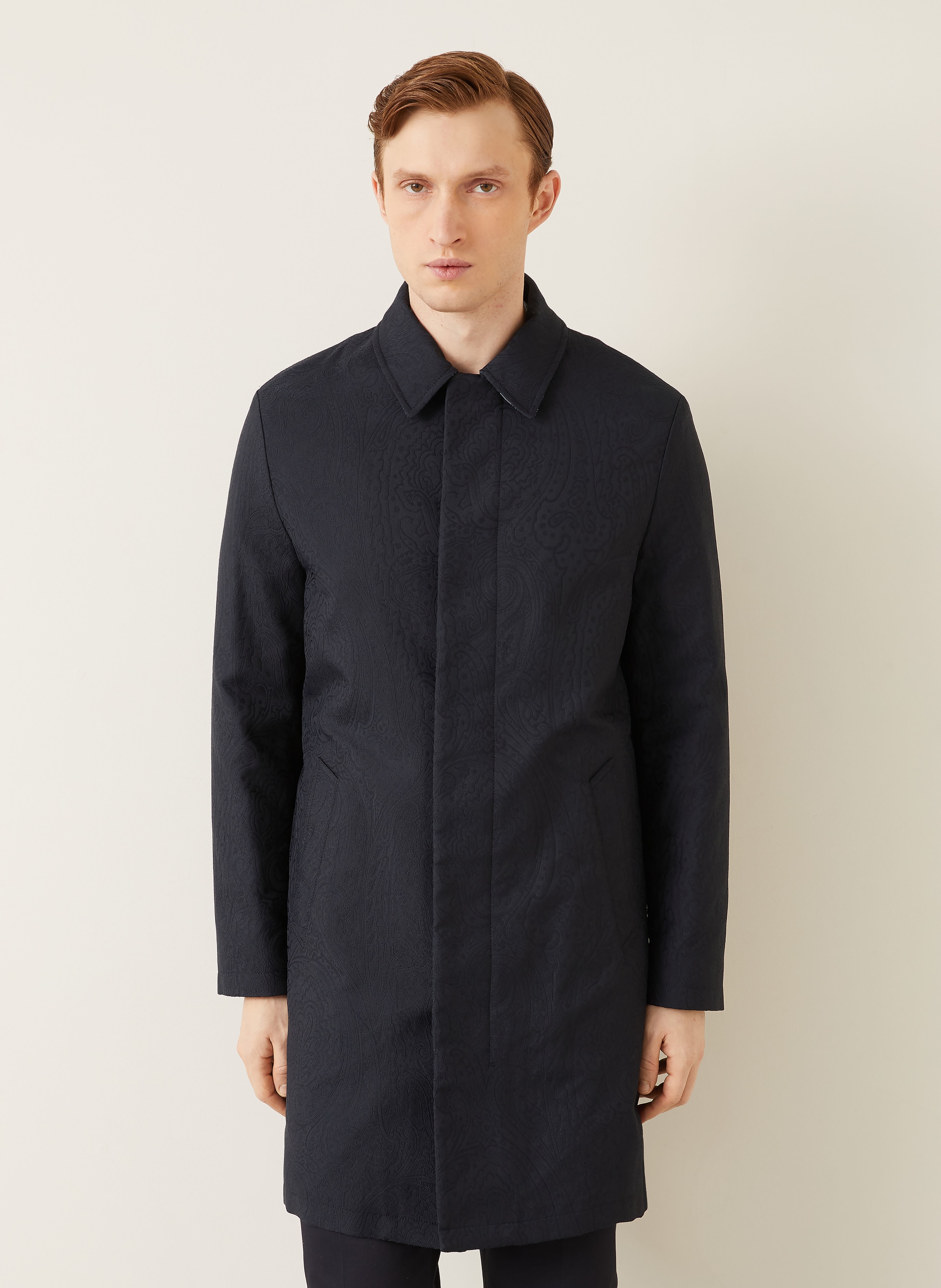 Thumbnail - Etro Jacquard-Mantel blau