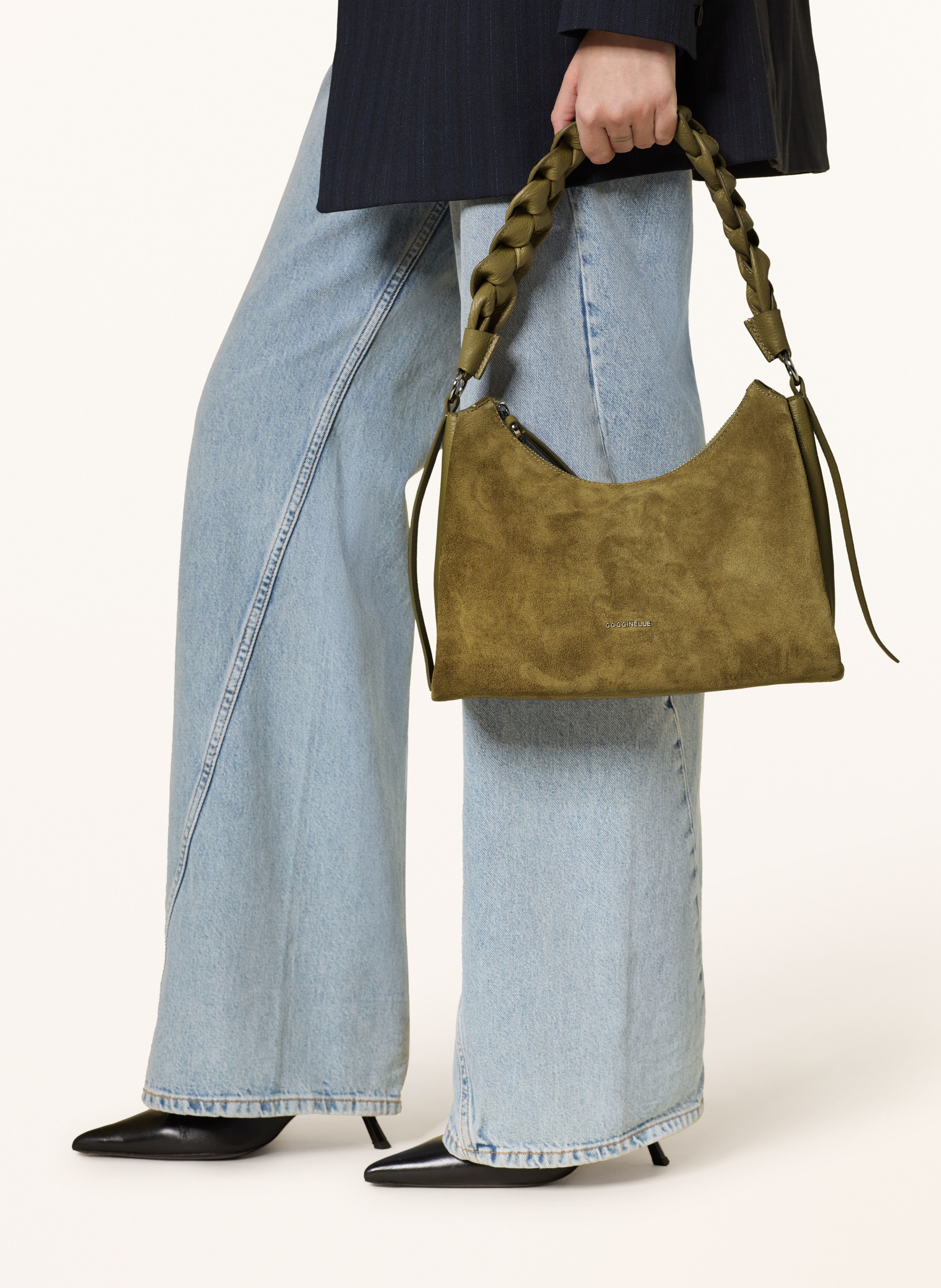 Thumbnail - Coccinelle Beuteltasche Boheme gruen