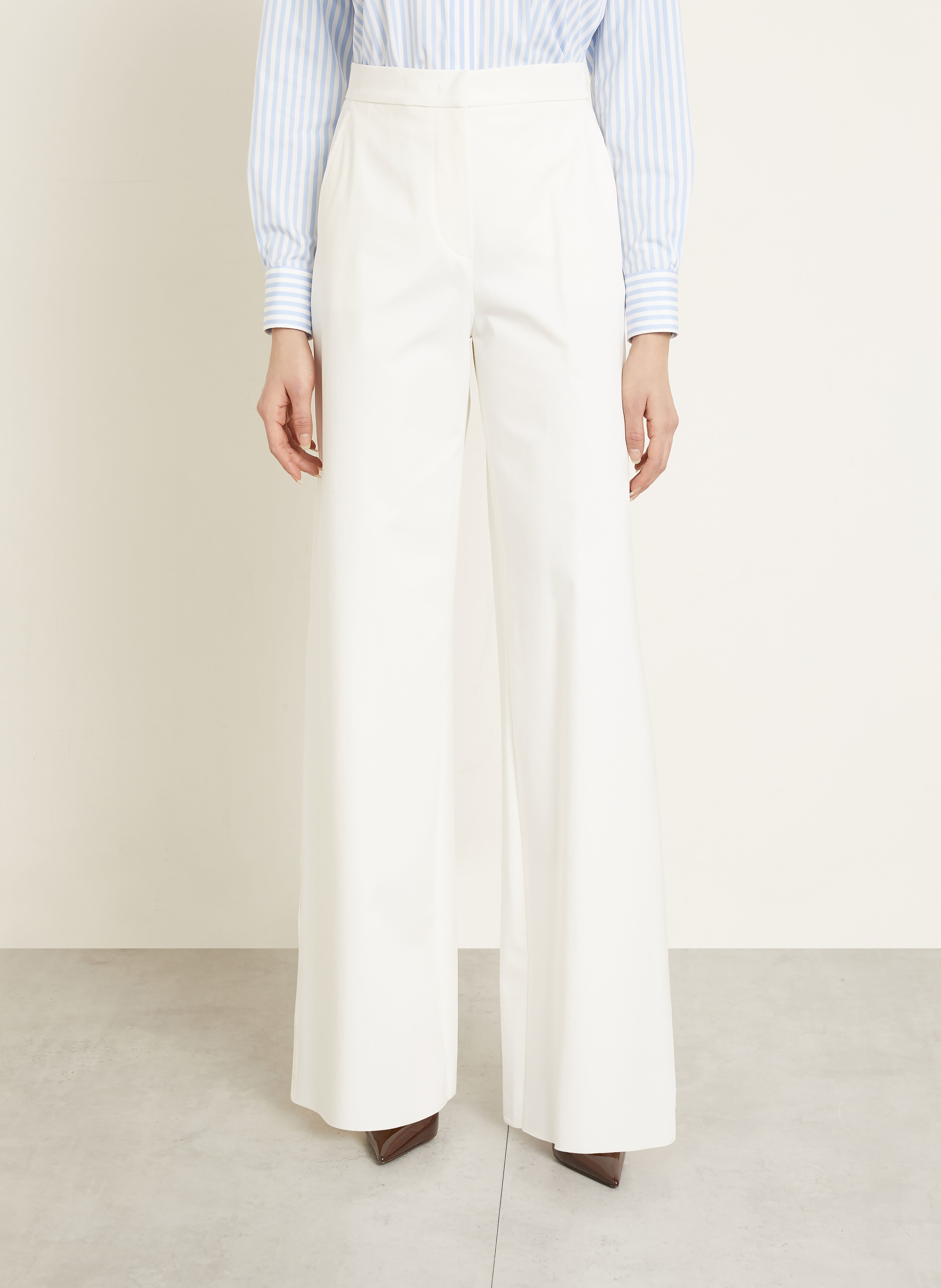 Thumbnail - Max Mara Marlenehose Dentice weiss