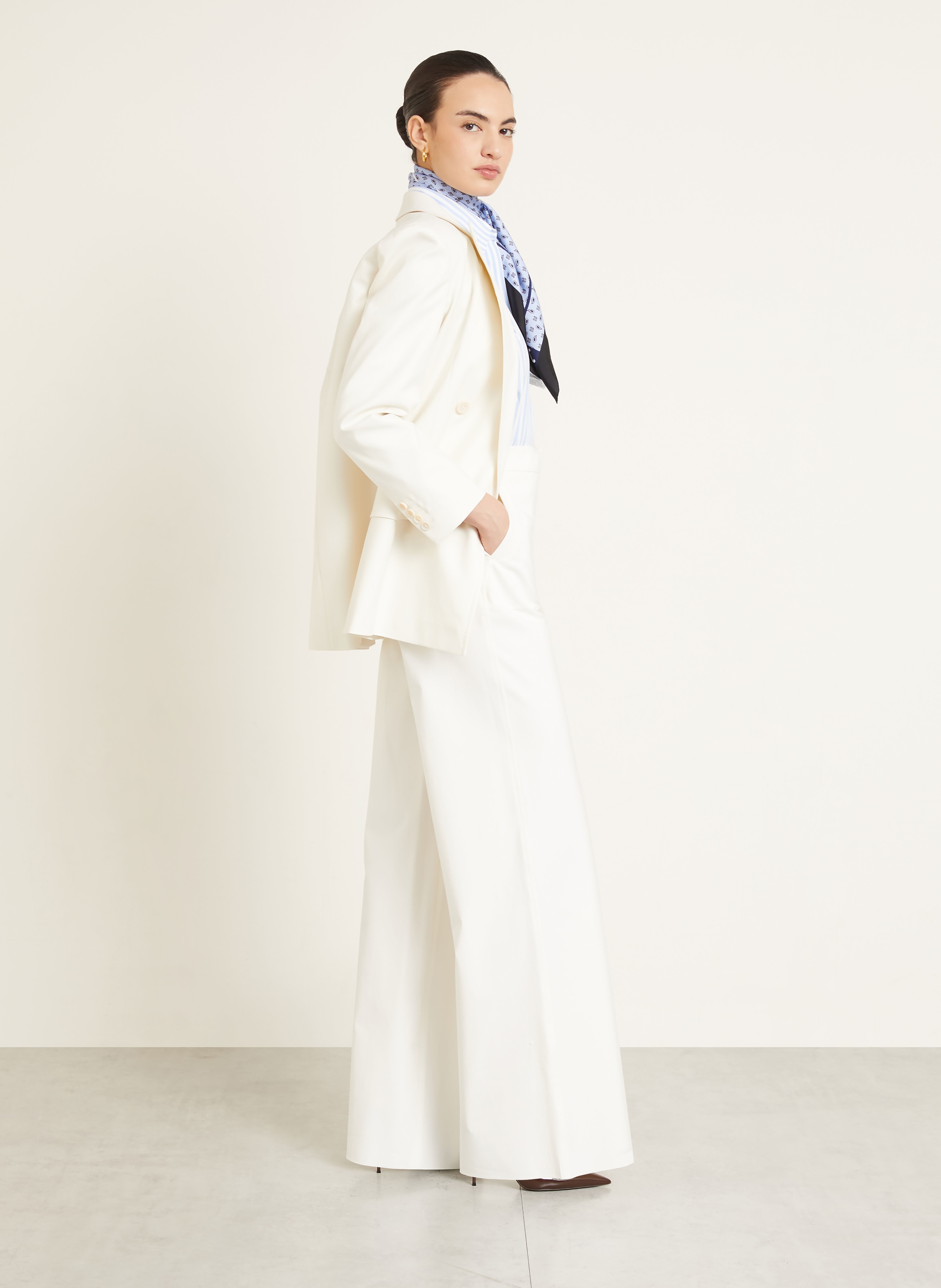 Thumbnail - Max Mara Marlenehose Dentice weiss