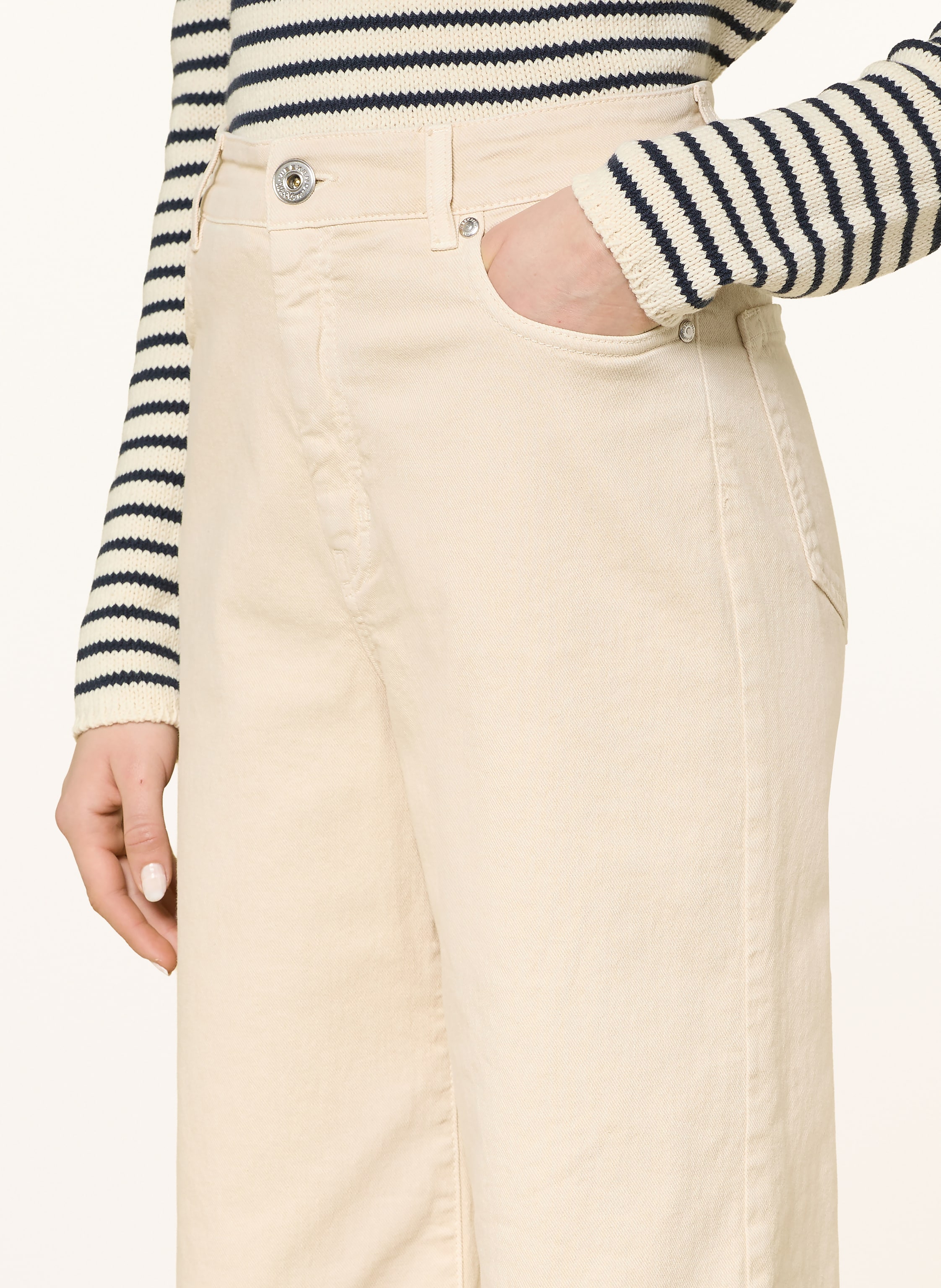 Thumbnail - Weekend Max Mara Wide Leg Jeans Medina beige