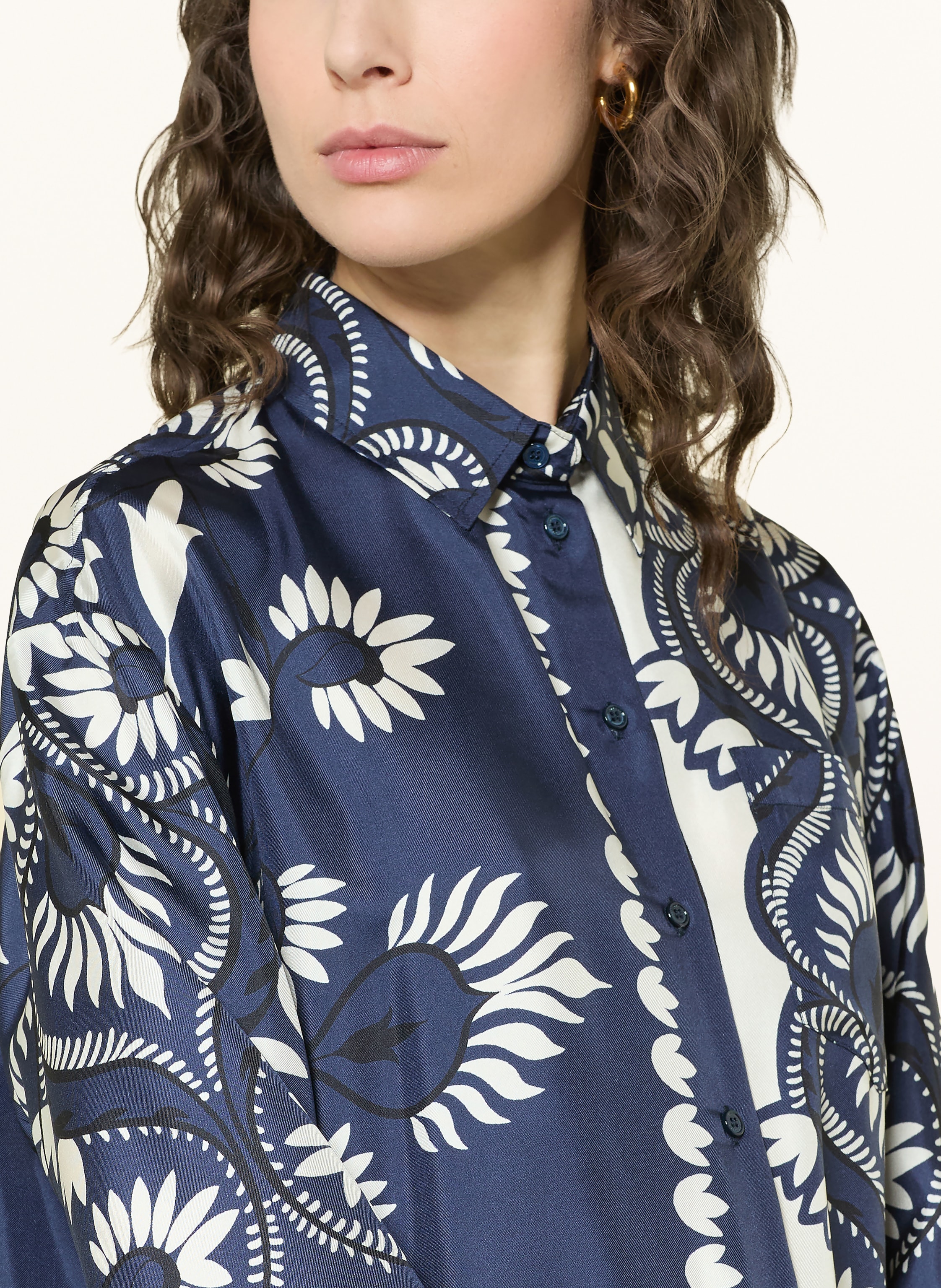 Thumbnail - Weekend Max Mara Hemdbluse Lastra Aus Seide blau