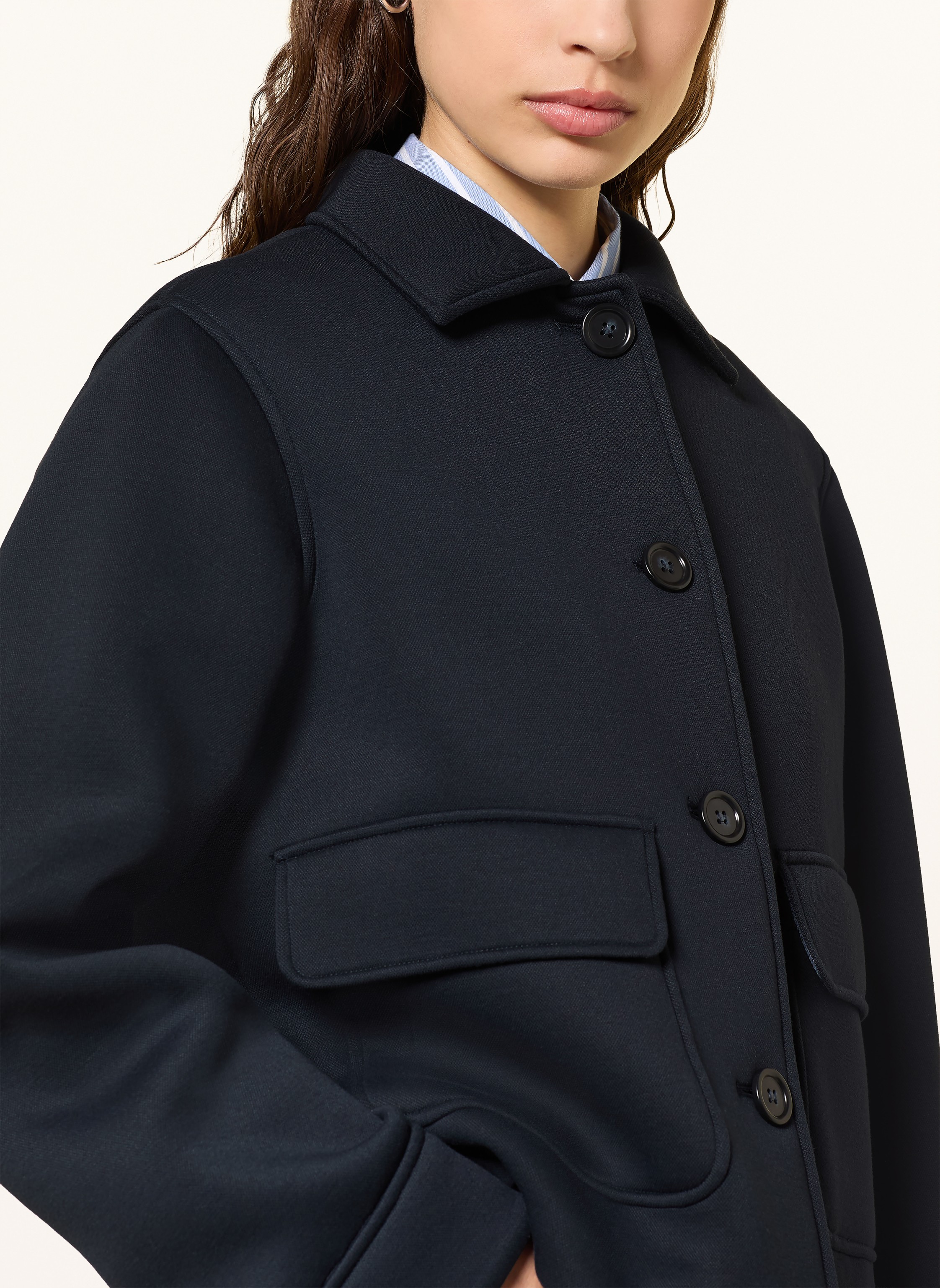 Thumbnail - Weekend Max Mara Kastenjacke Perle blau