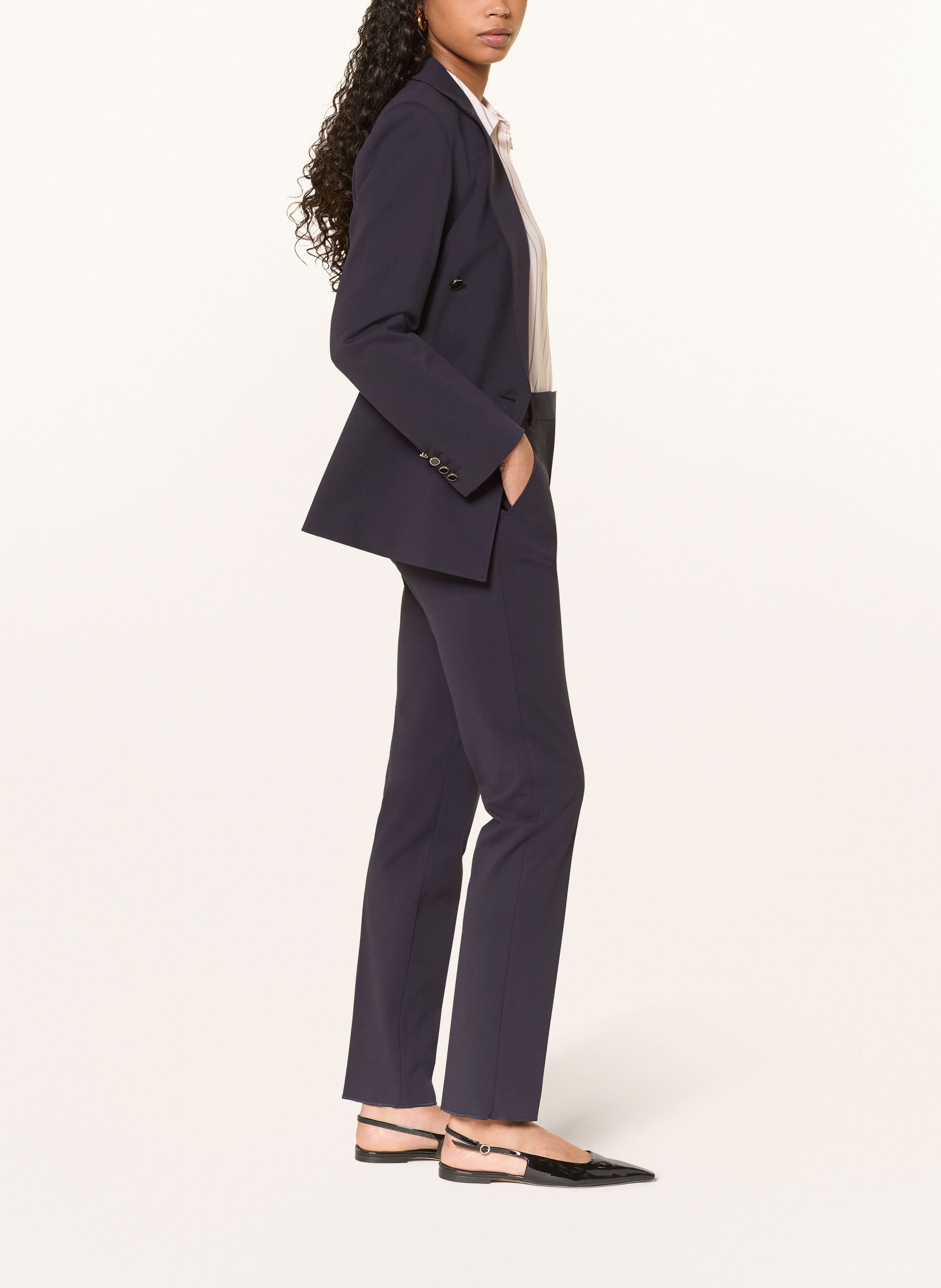 Thumbnail - Max Mara Studio Jerseyhose Casa blau