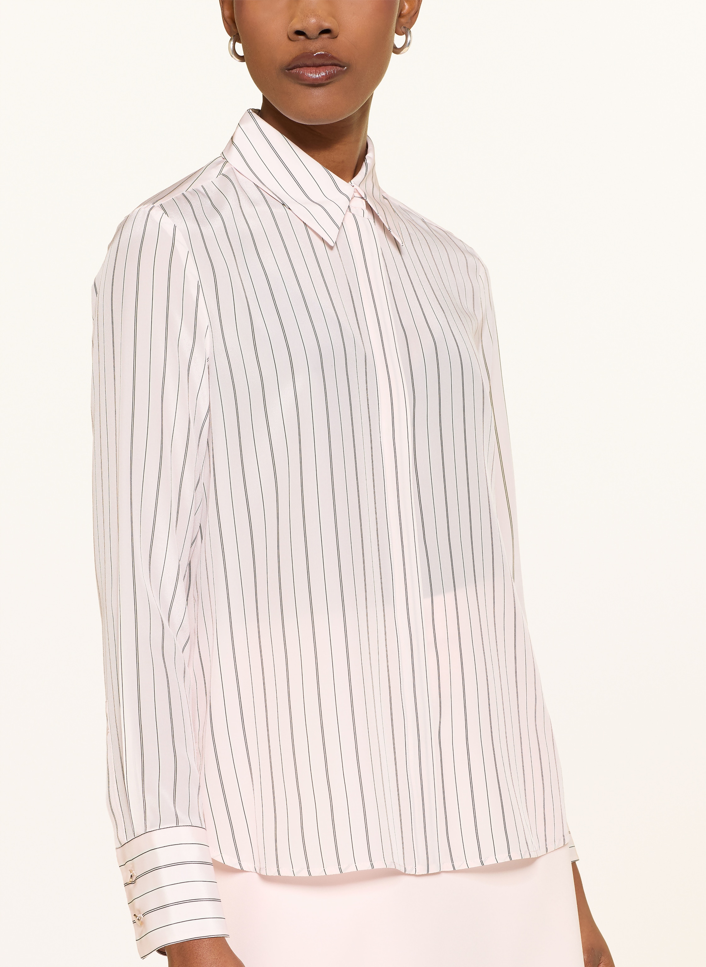 Thumbnail - Max Mara Studio Hemdbluse Flirt Aus Seide rosa