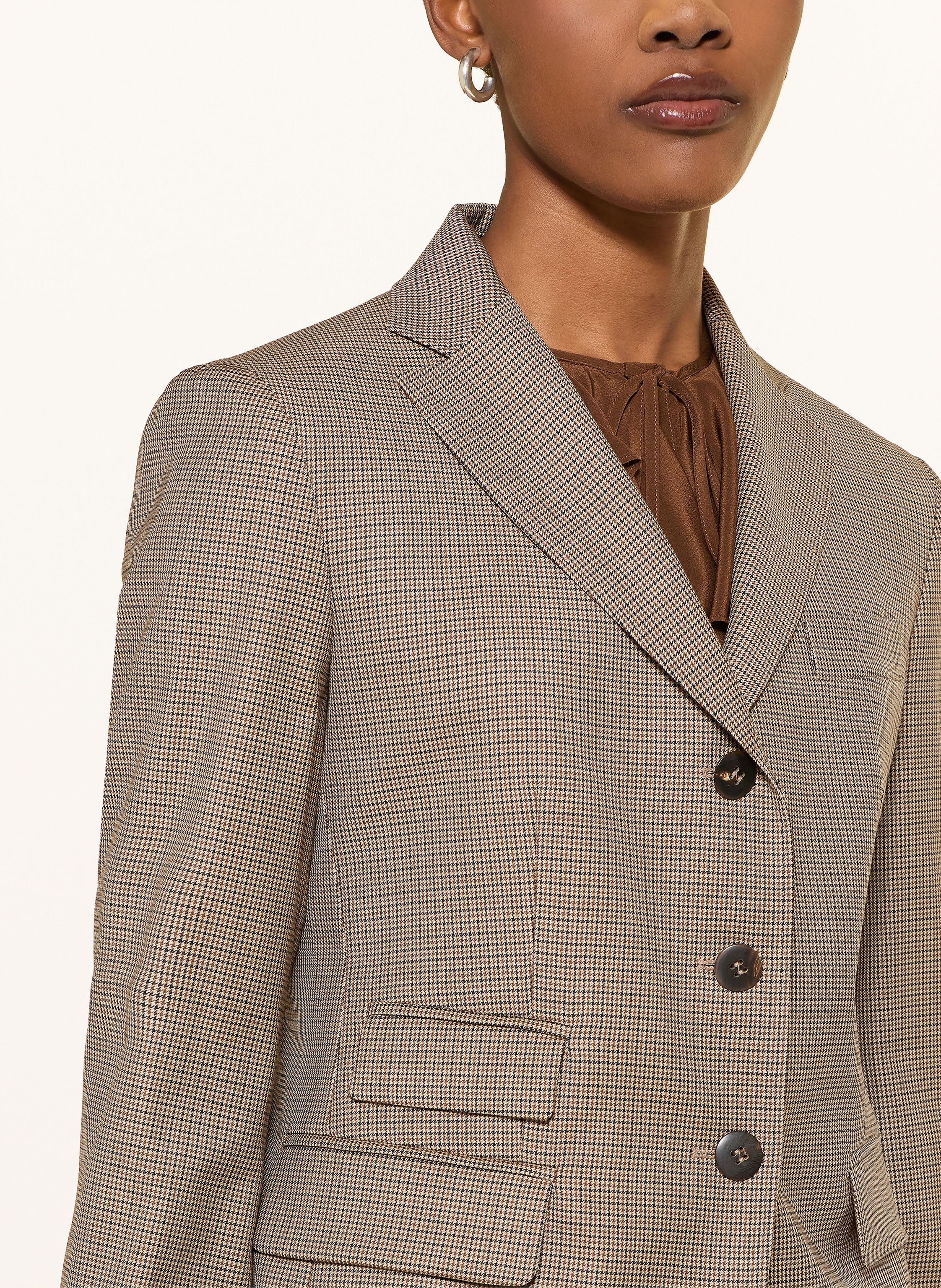 Thumbnail - Max Mara Studio Blazer Pentola braun