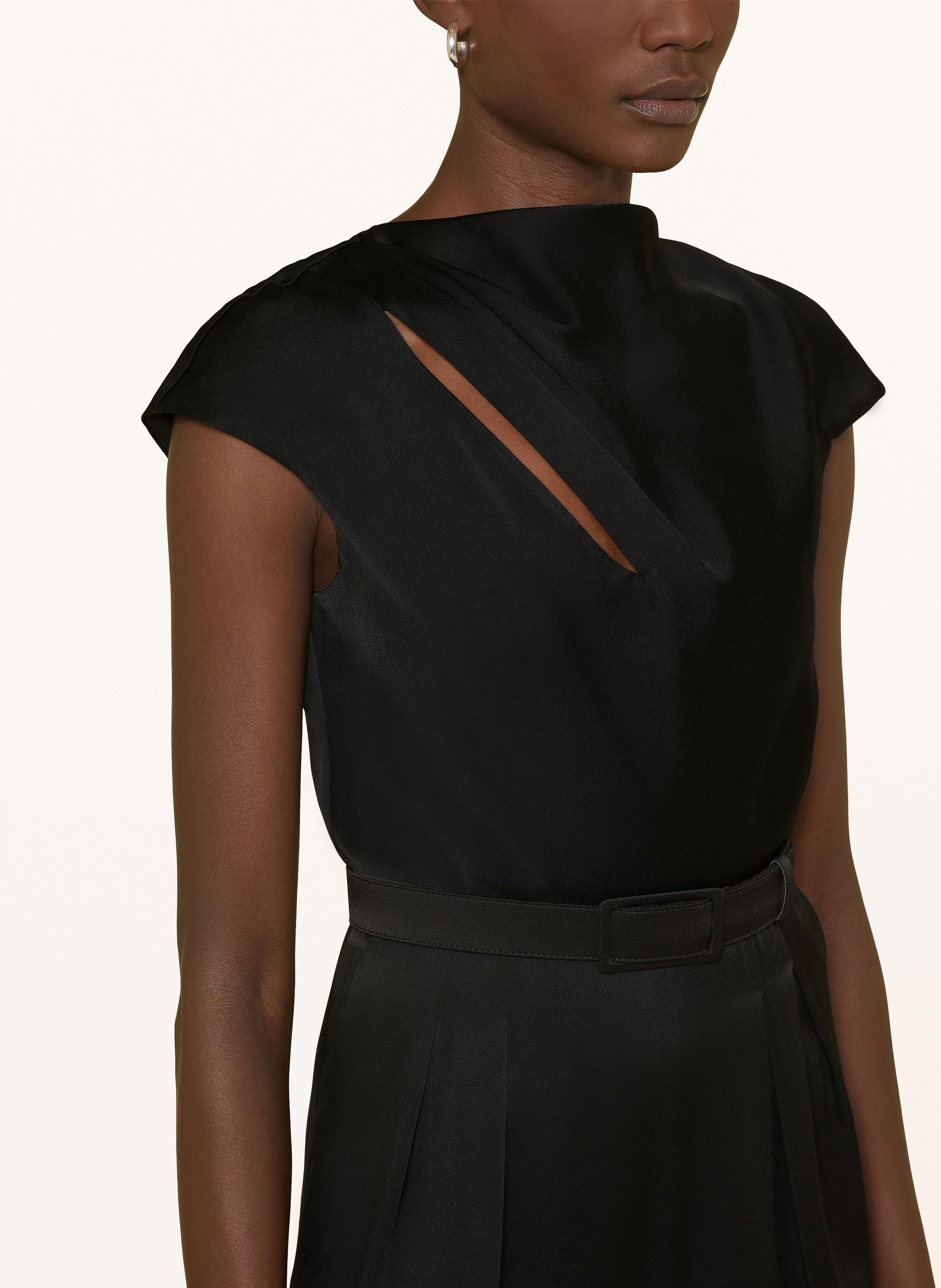 Thumbnail - Max Mara Studio Jumpsuit Vespa Aus Satin schwarz