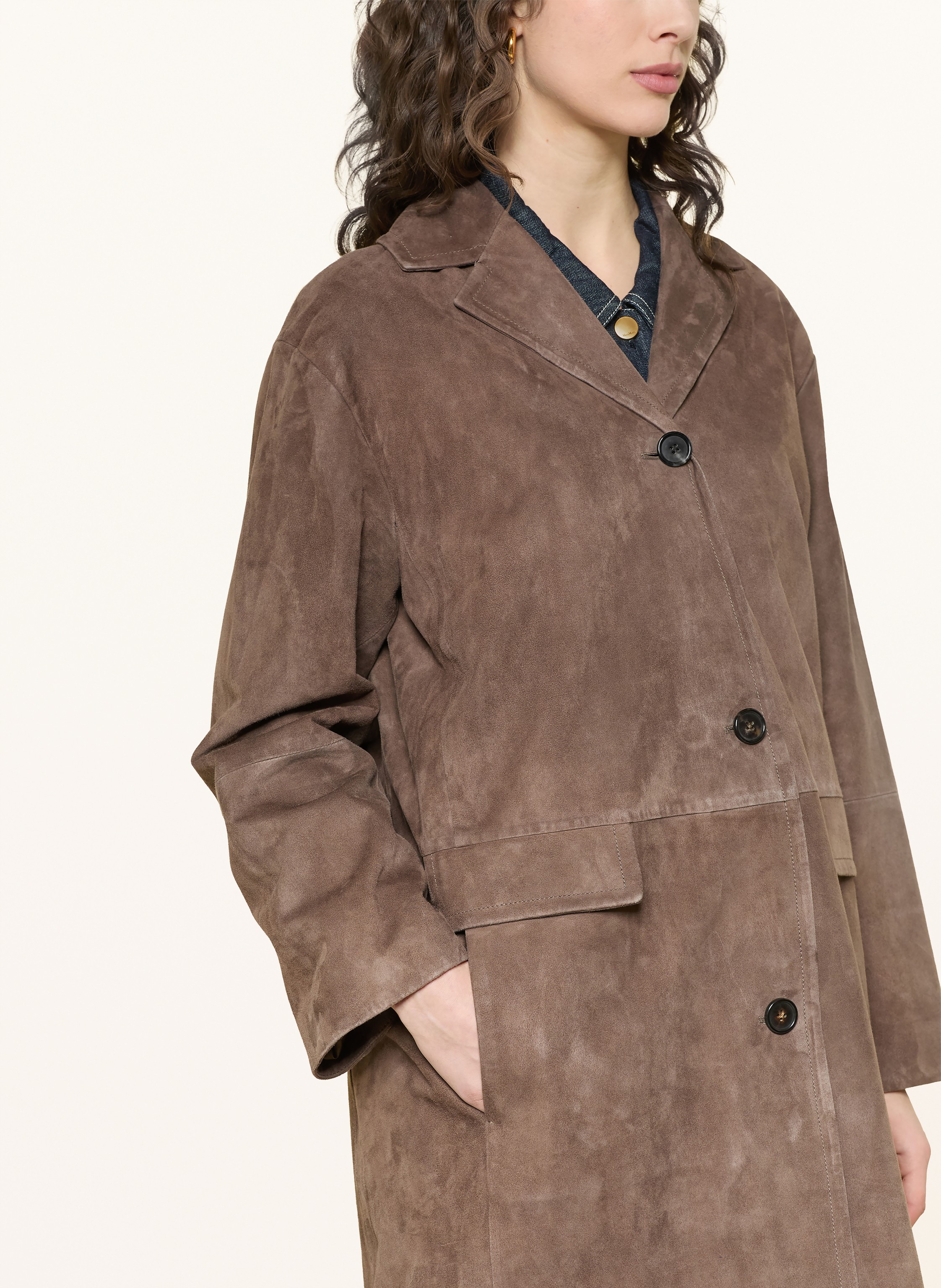 Thumbnail - S Max Mara Ledermantel Ortensia braun