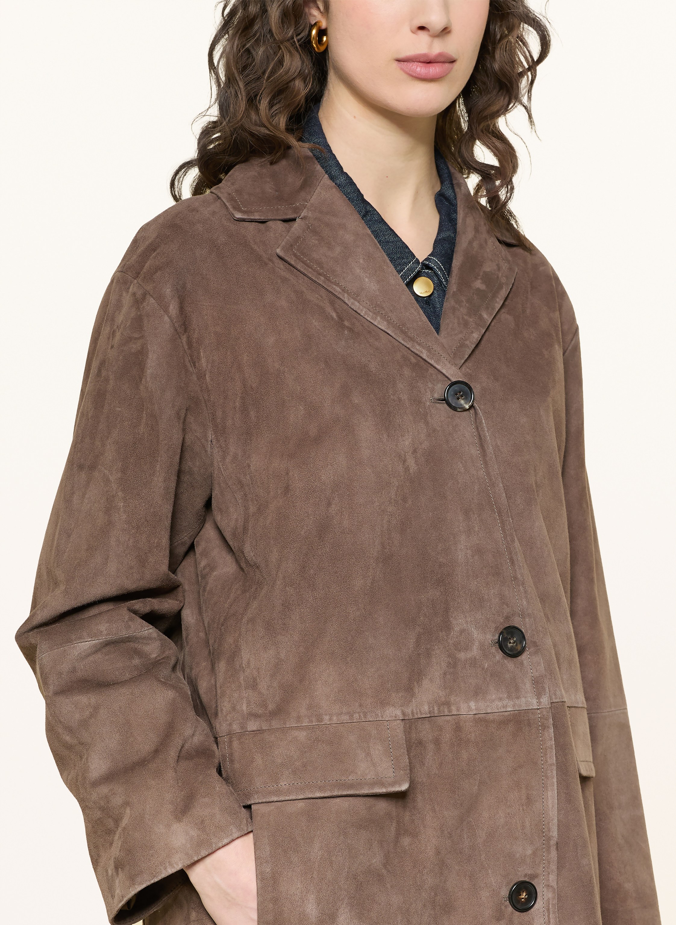 Thumbnail - S Max Mara Ledermantel Ortensia braun