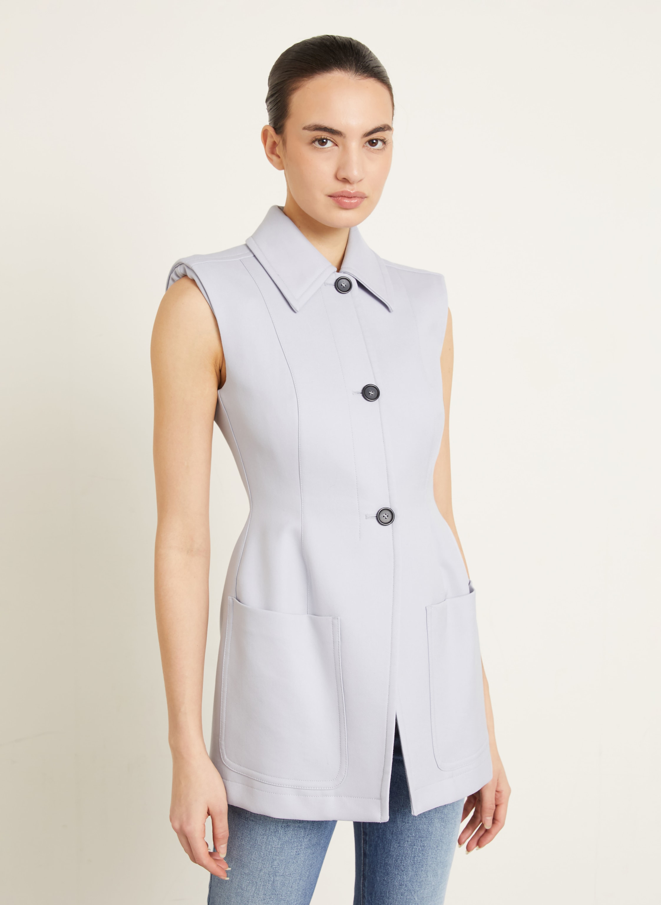 Thumbnail - Sportmax Blazerweste Gabarra grau