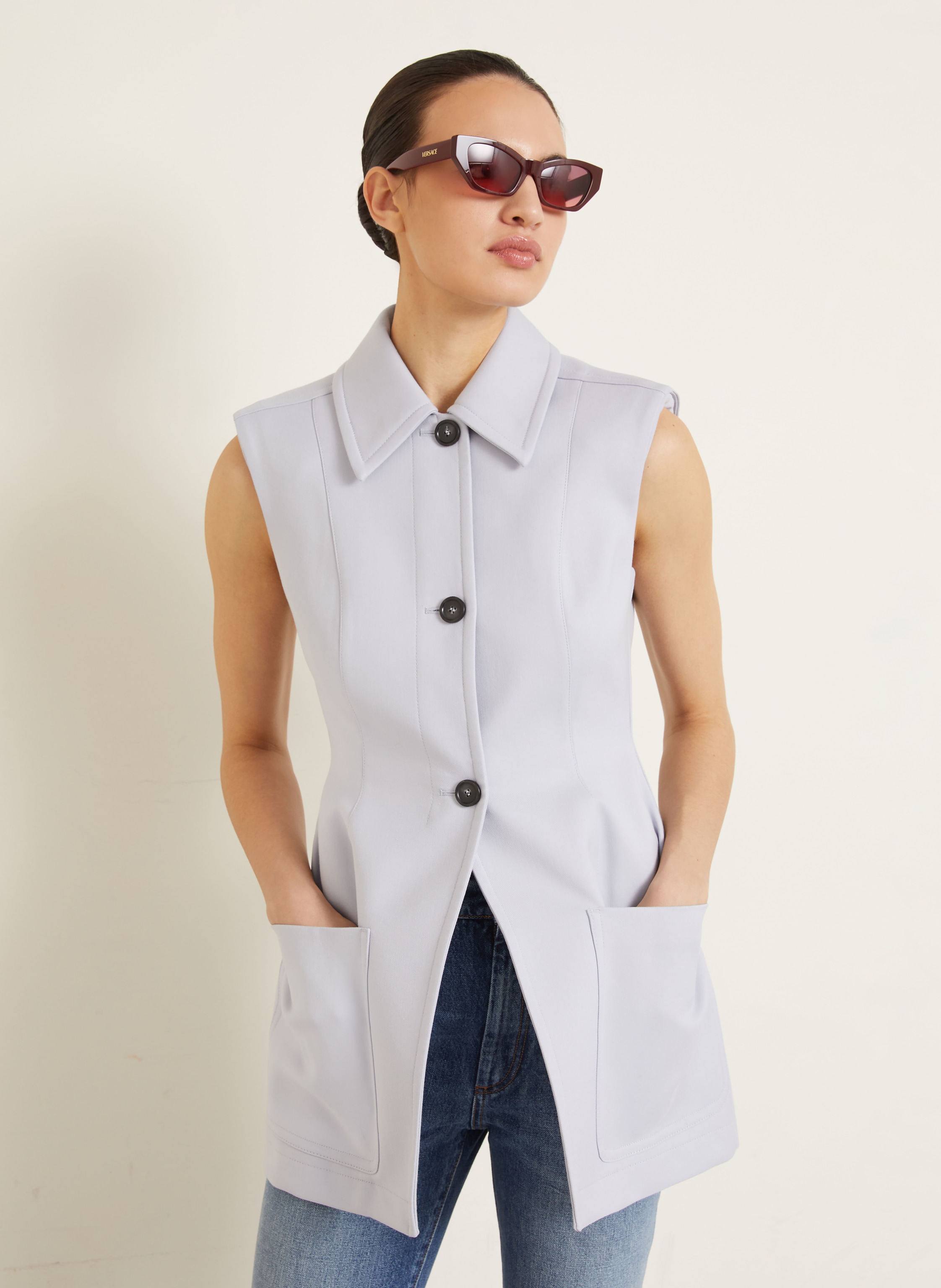 Thumbnail - Sportmax Blazerweste Gabarra grau