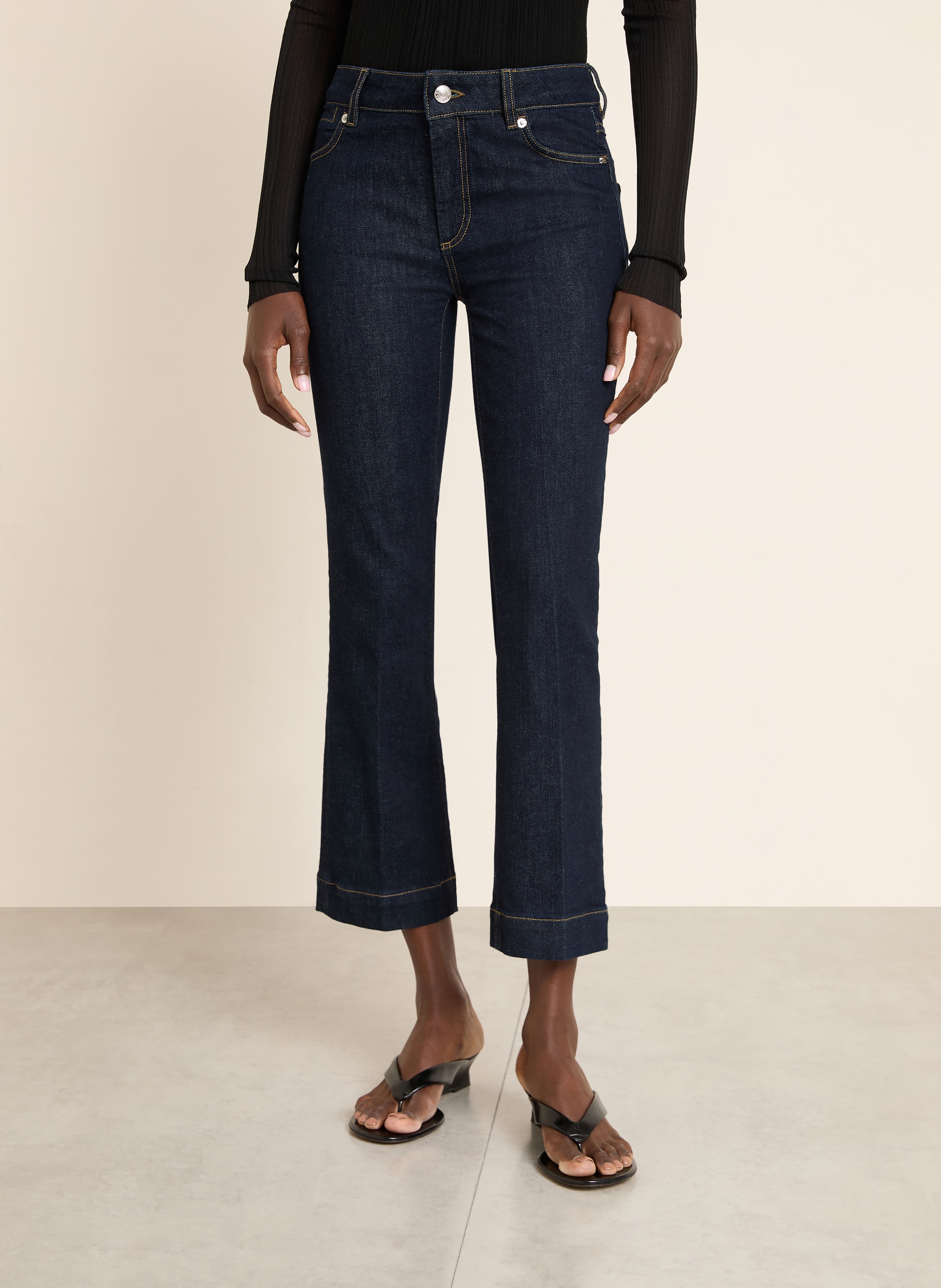 Thumbnail - Sportmax Flared Jeans Record blau