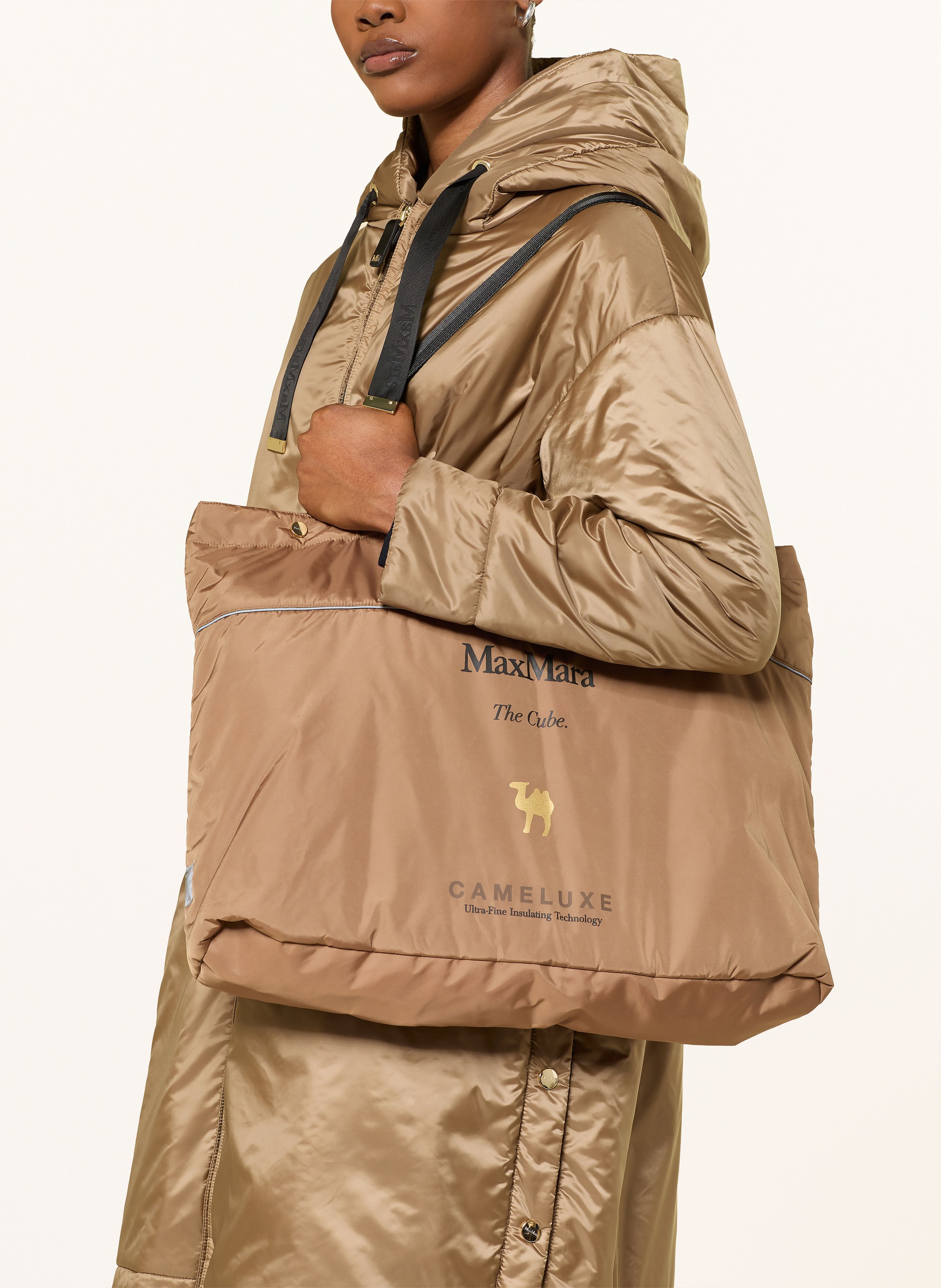 Thumbnail - Max Mara The Cube Parka Dioniso braun