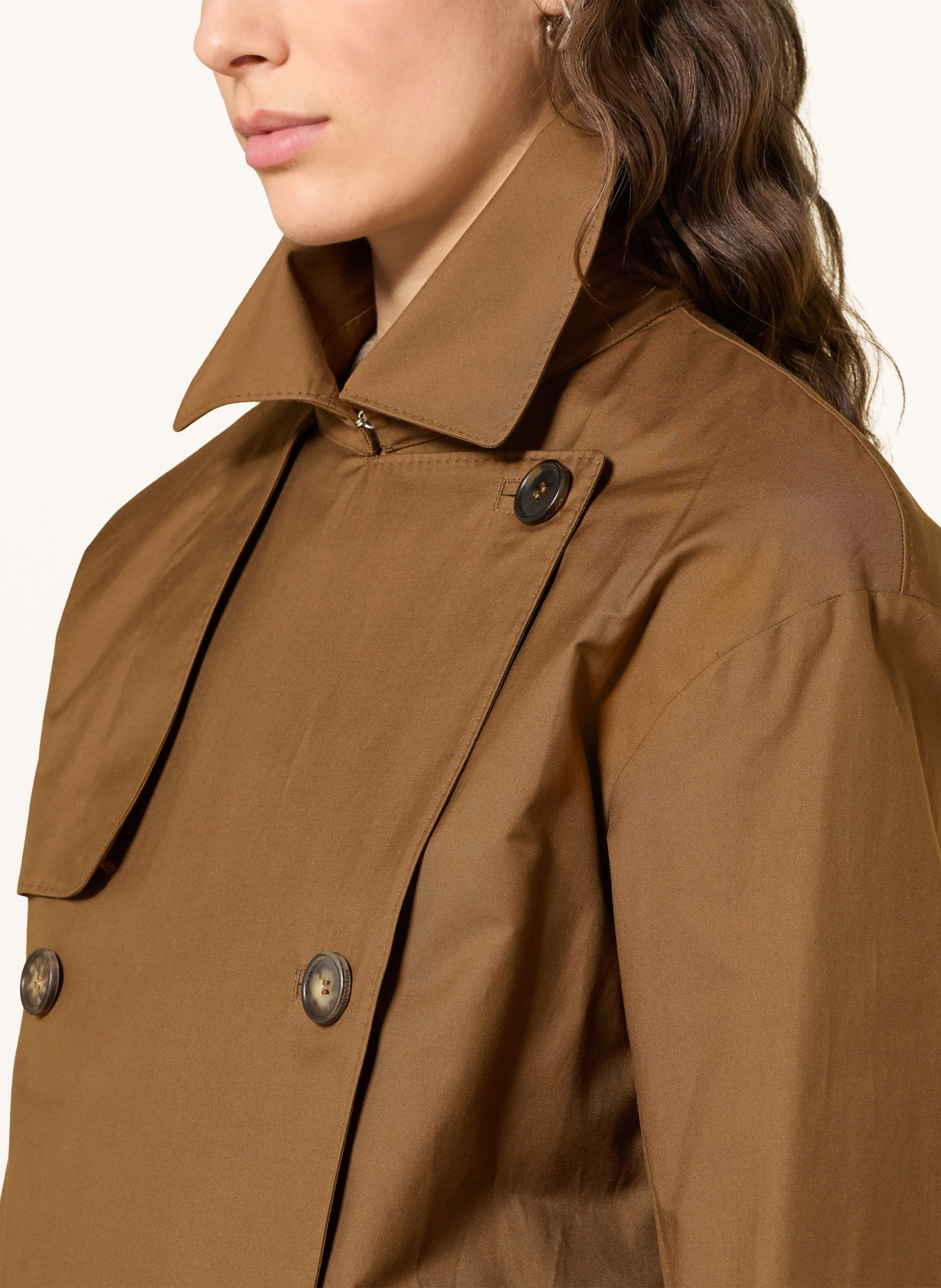 Thumbnail - Max Mara The Cube Trench-Jacke Zeno braun