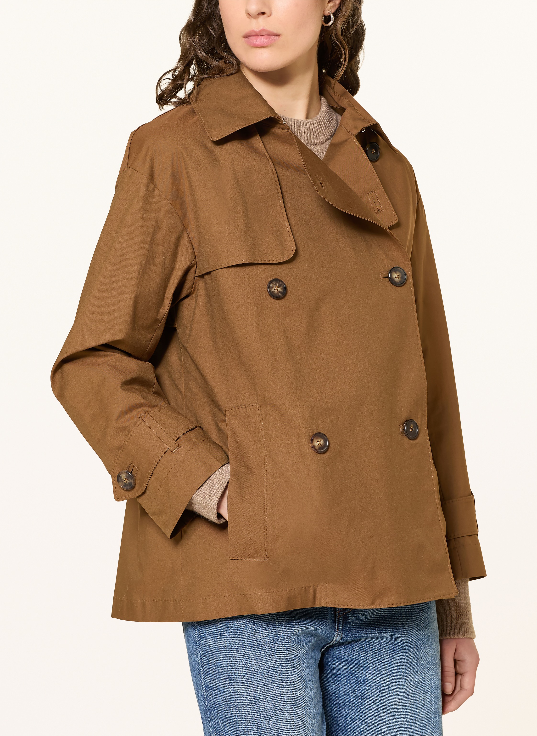 Thumbnail - Max Mara The Cube Trench-Jacke Zeno braun