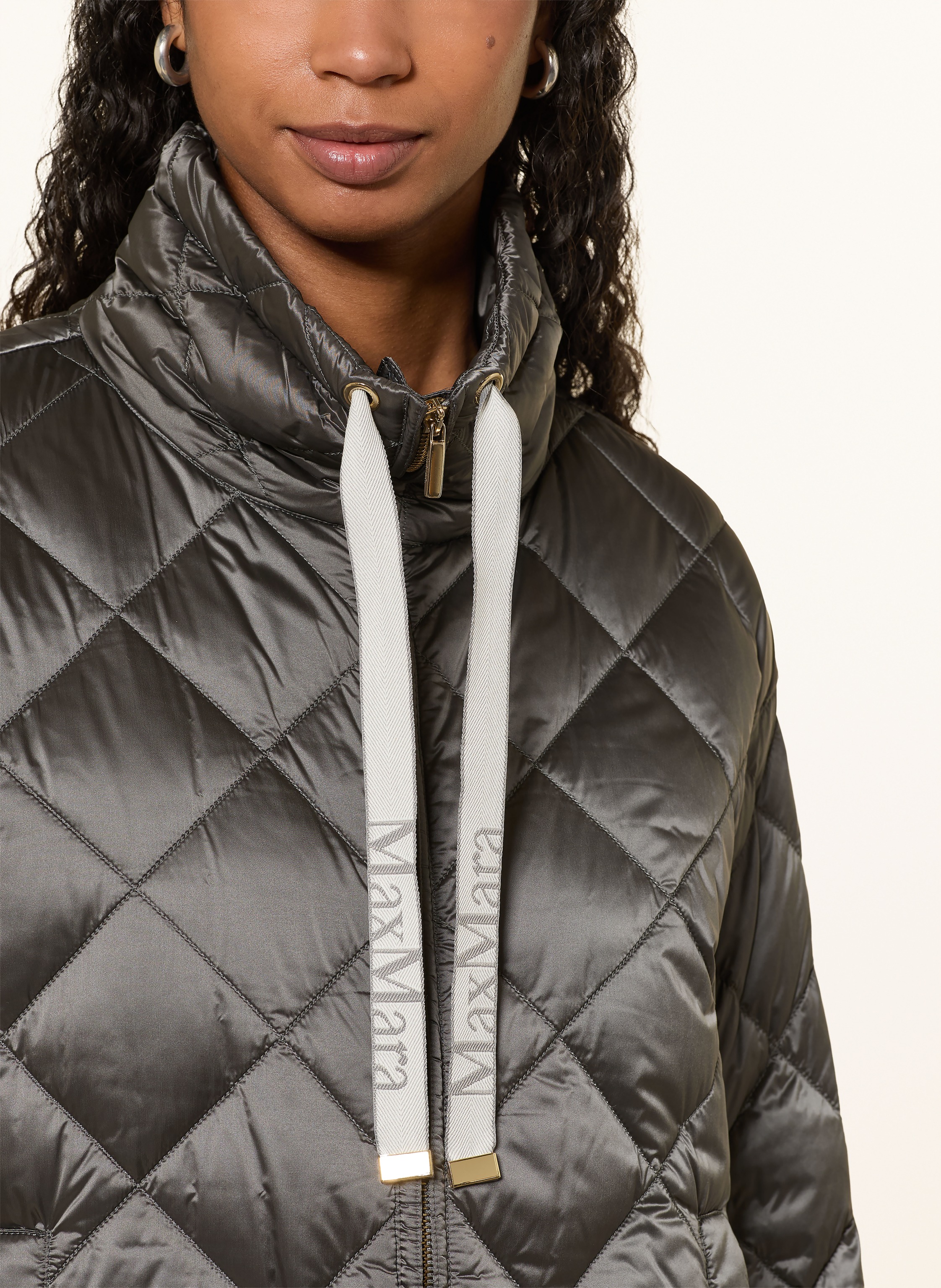 Thumbnail - Max Mara The Cube Steppjacke Pisoft grau