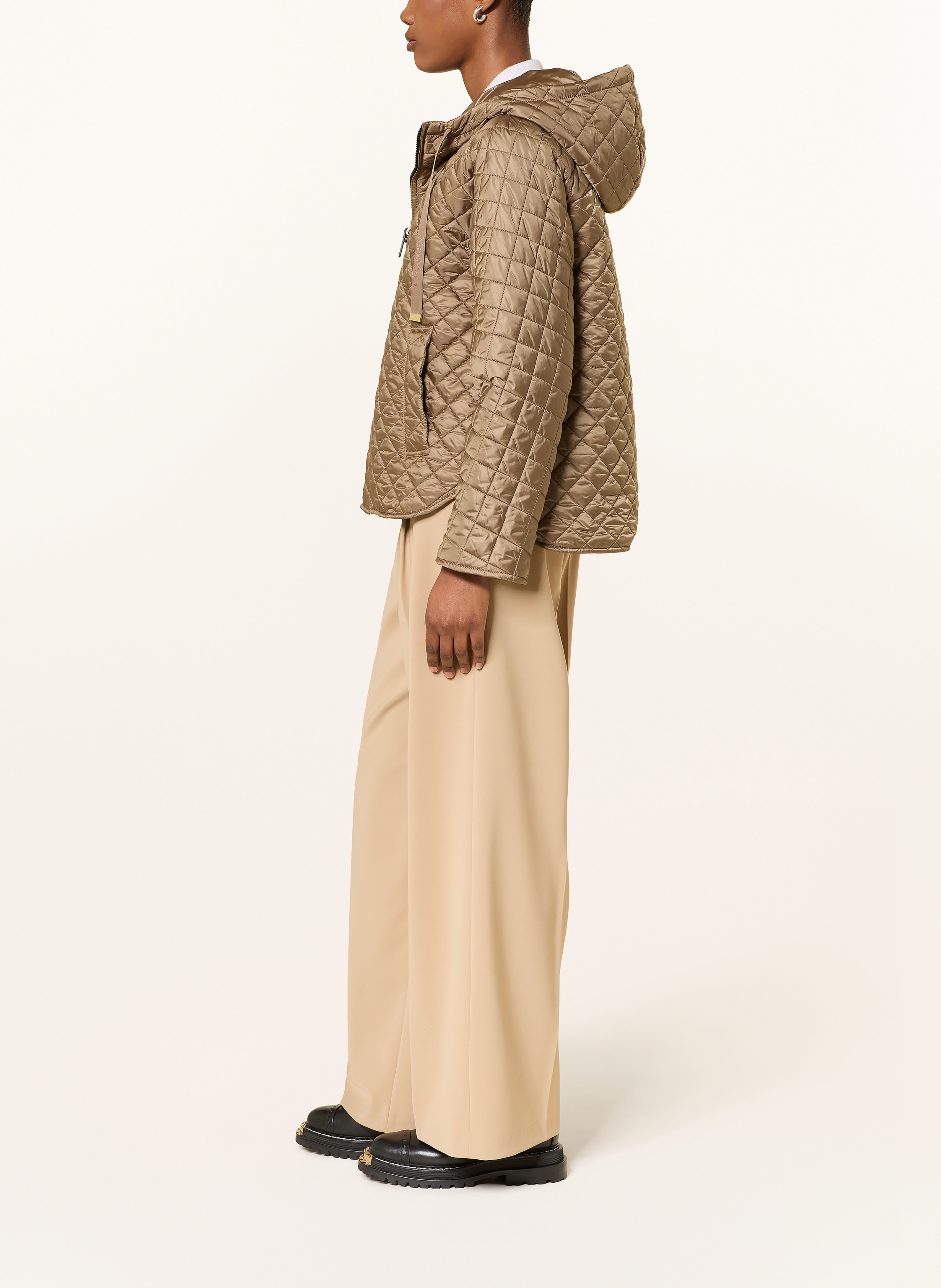 Thumbnail - Max Mara The Cube Steppjacke Giorno beige