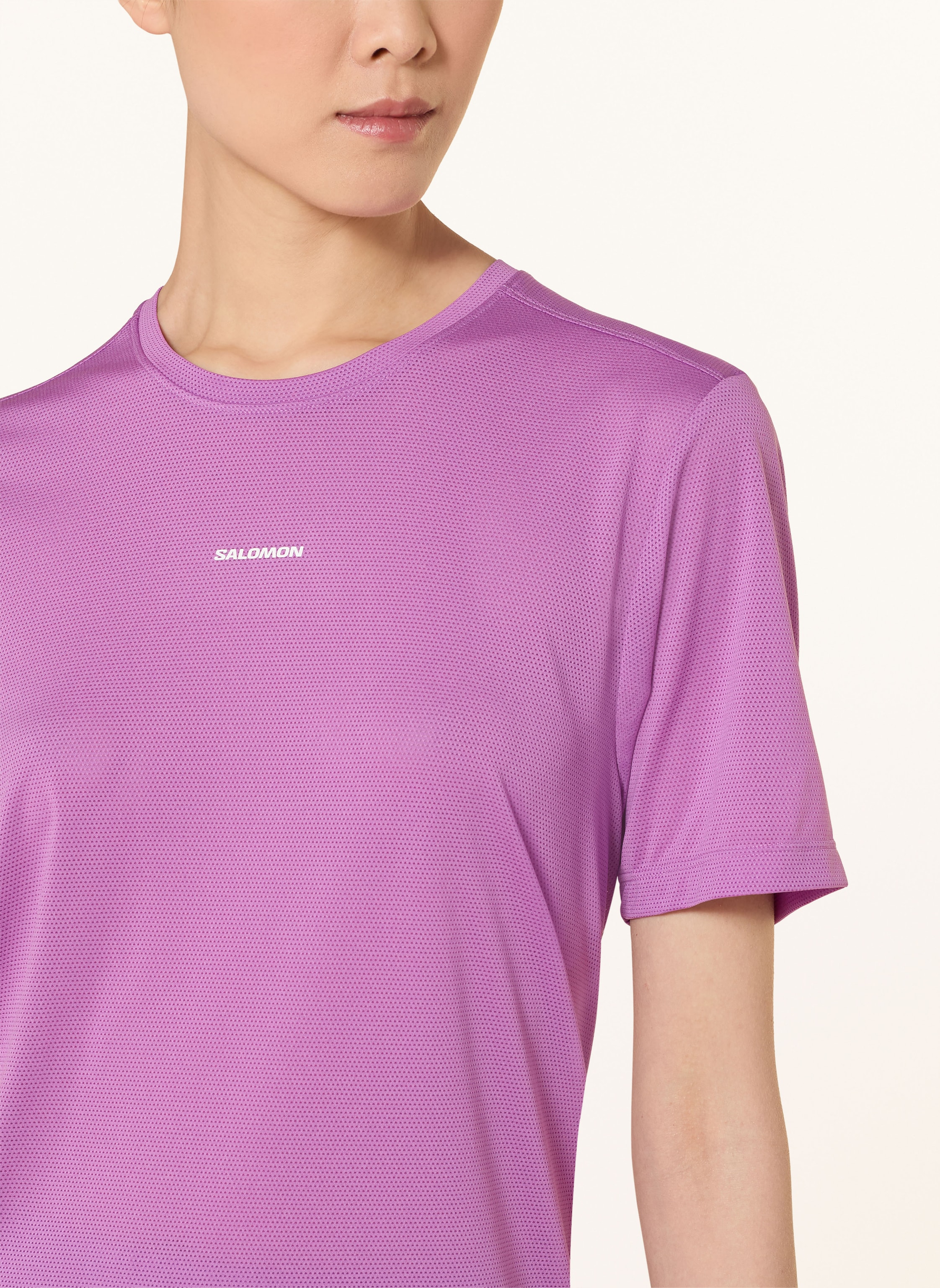 Thumbnail - Salomon Laufshirt Shakeout Core pink