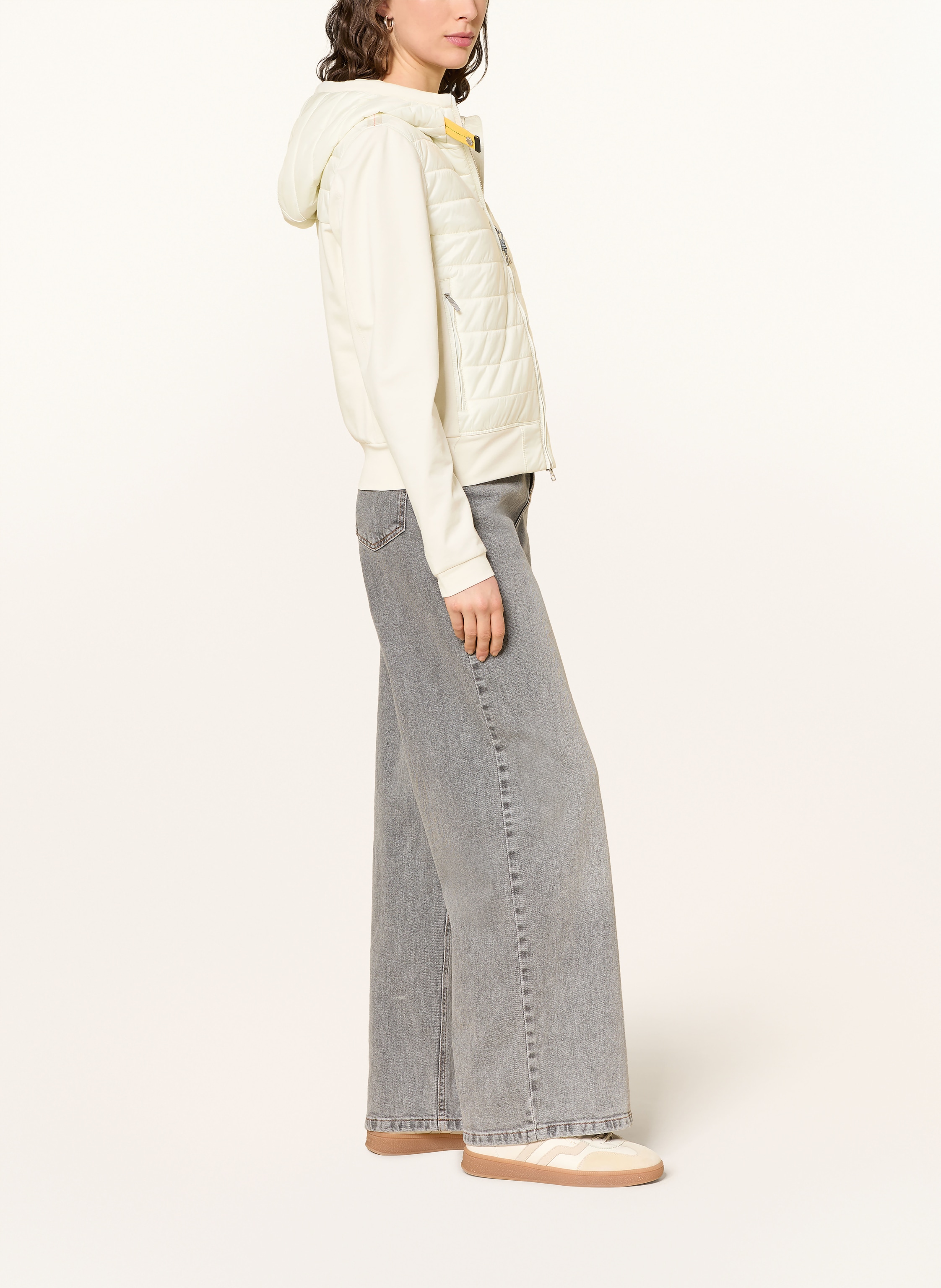 Thumbnail - Parajumpers Steppjacke Caelie Im Materialmix weiss