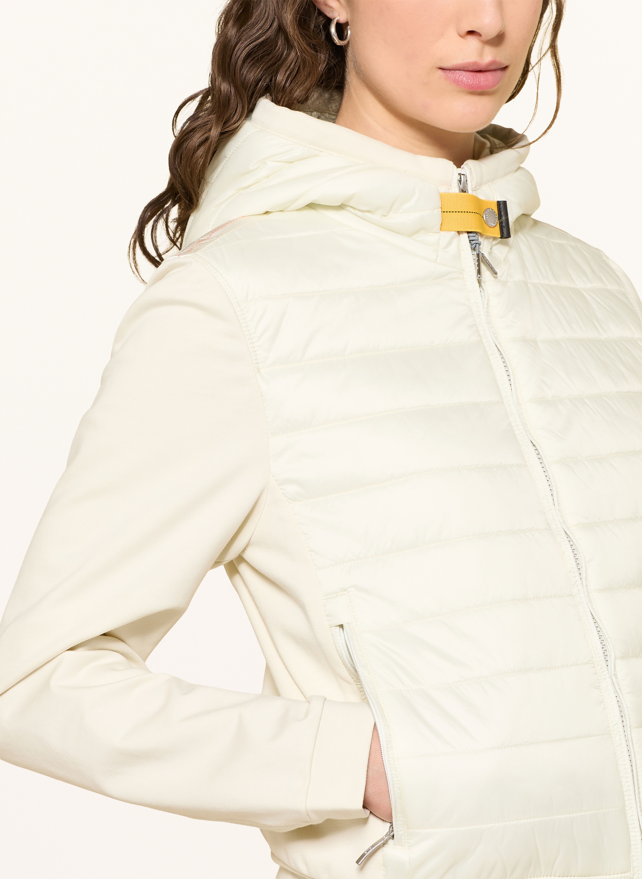 Thumbnail - Parajumpers Steppjacke Caelie Im Materialmix weiss