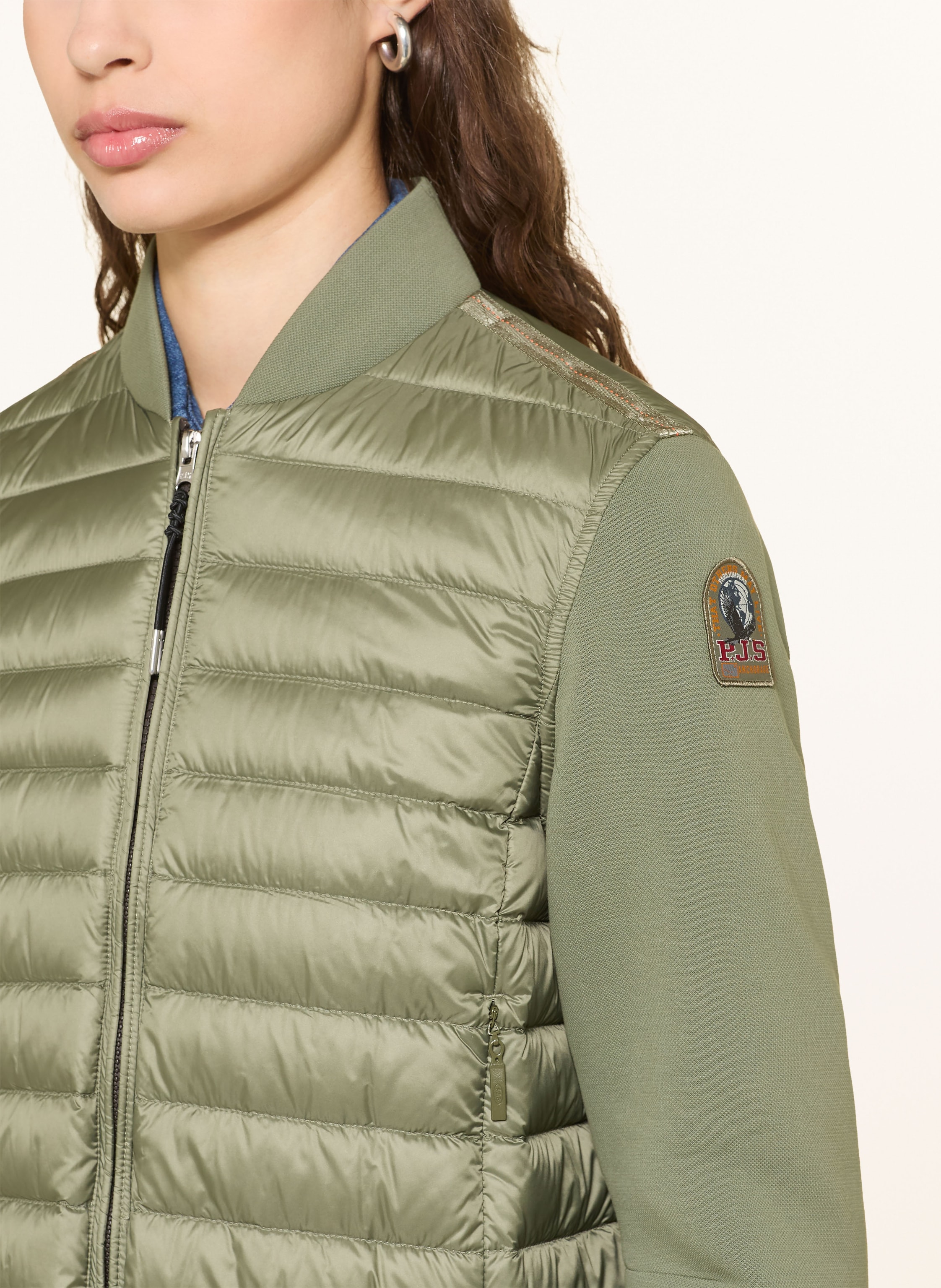 Thumbnail - Parajumpers Lightweight-Daunenjacke Kalysta Im Materialmix gruen