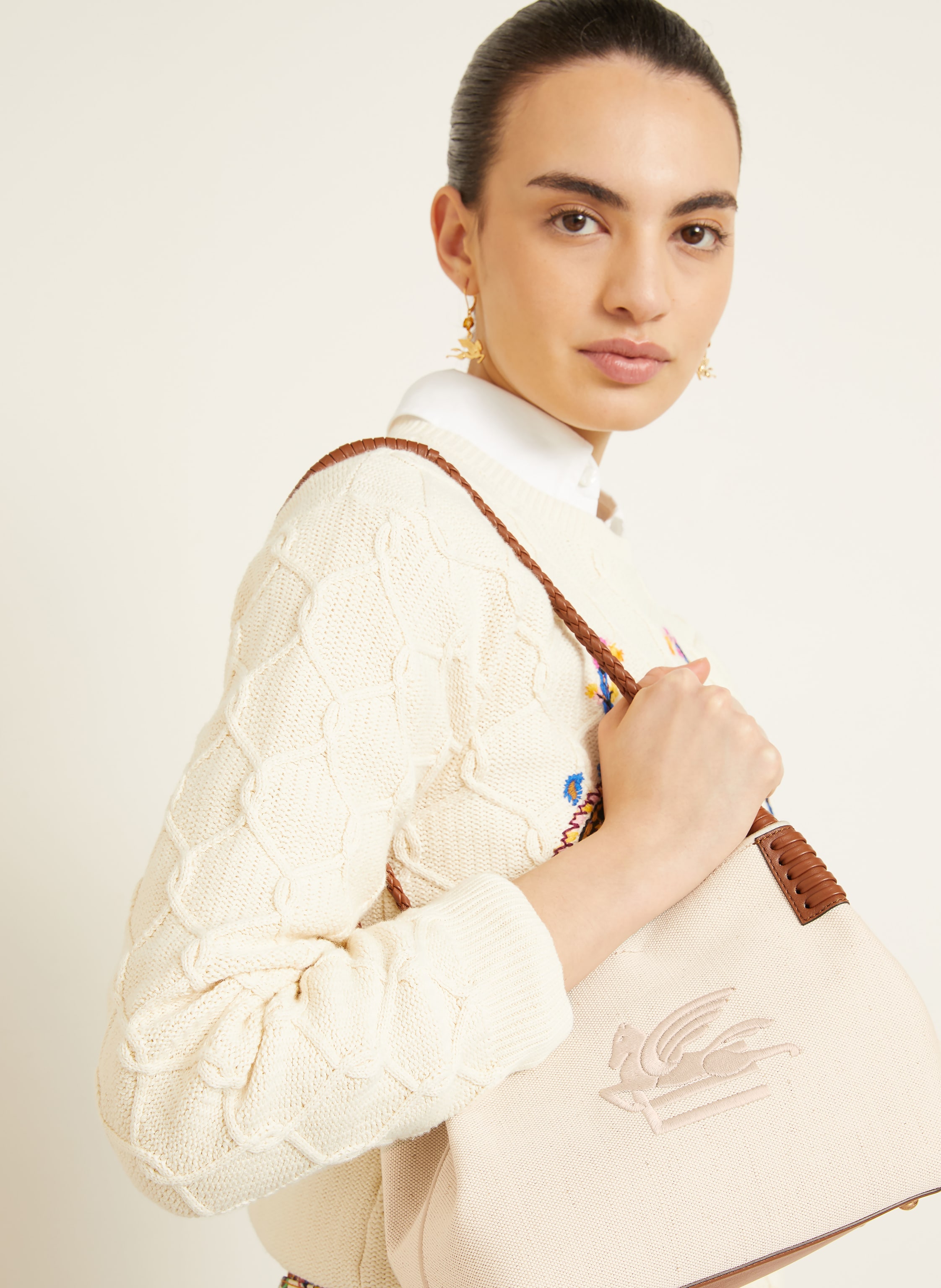 Thumbnail - Etro Shopper Libra beige