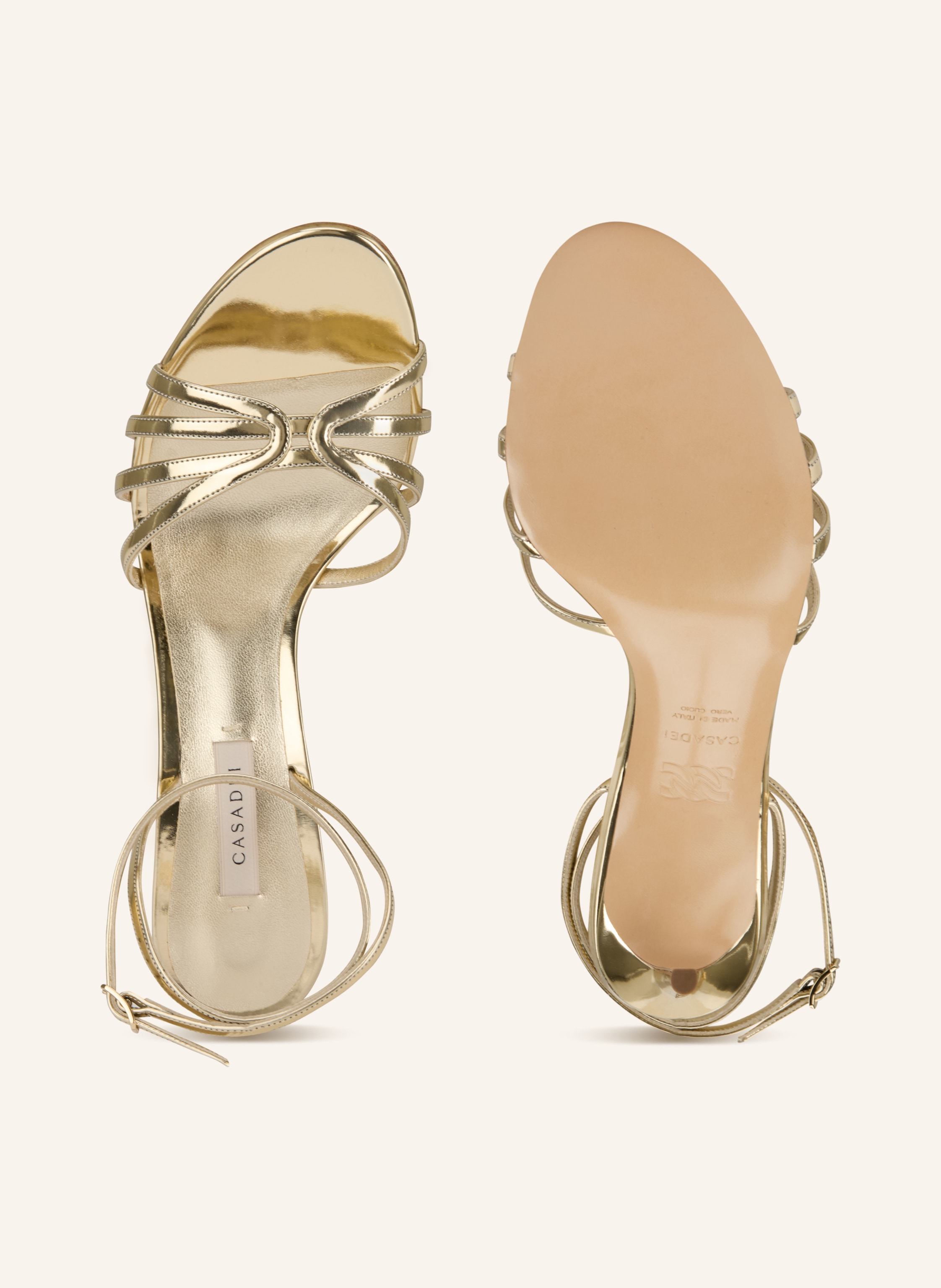 Thumbnail - Casadei Sandaletten Julia gold