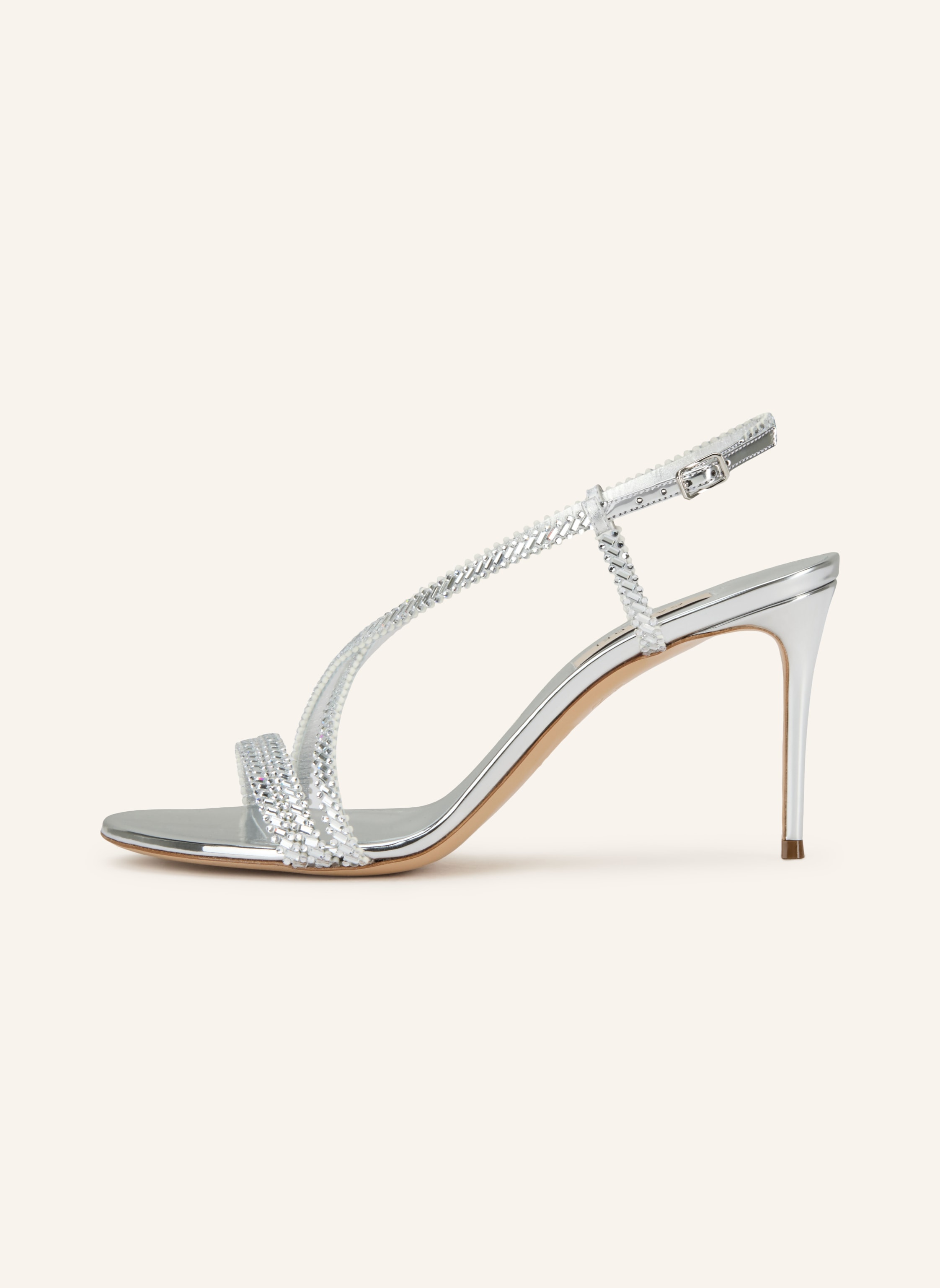 Thumbnail - Casadei Sandaletten Josephine Julia Mit Schmucksteinen silber